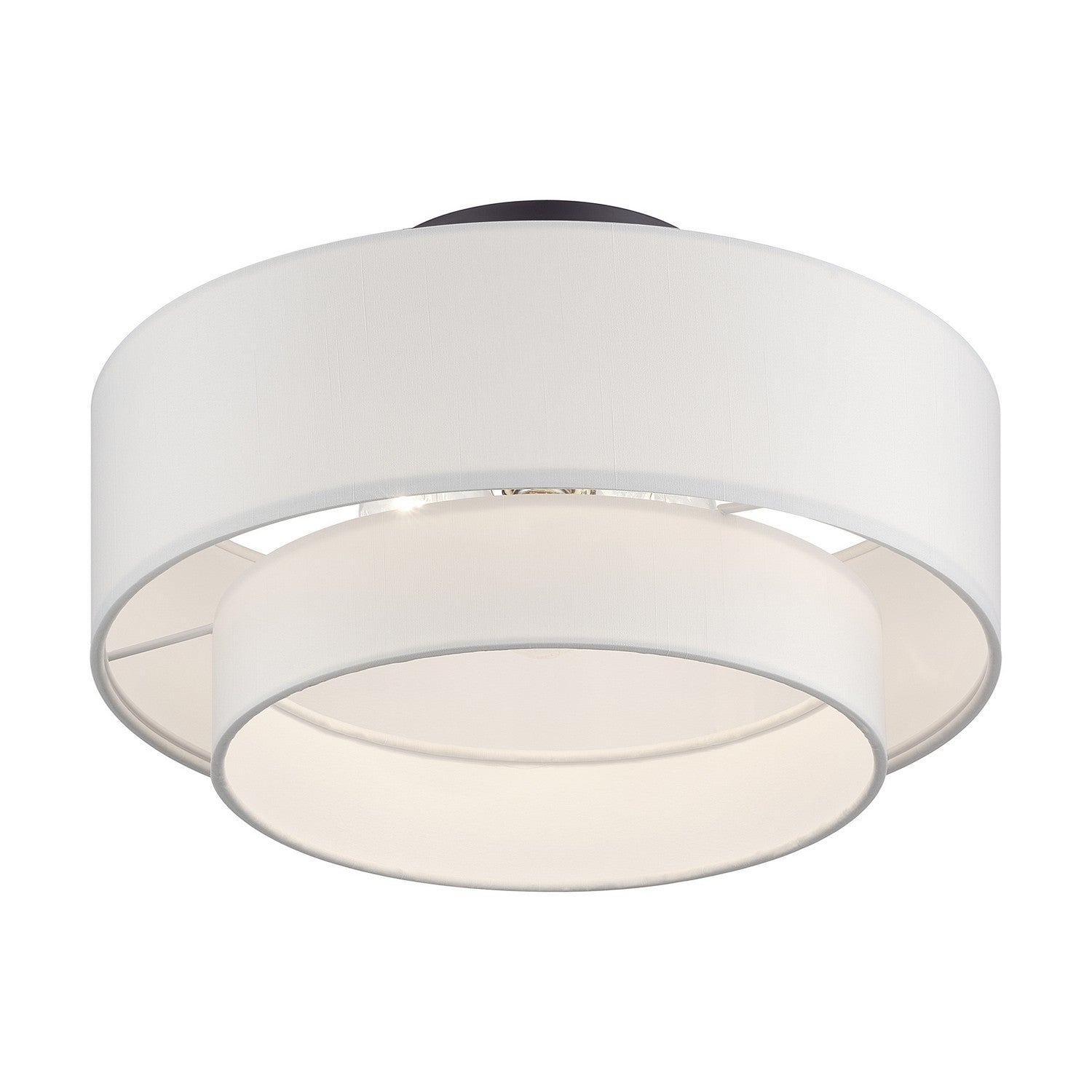 Livex Lighting - 50305-07 - Three Light Semi-Flush Mount - Manorwood - Bronze