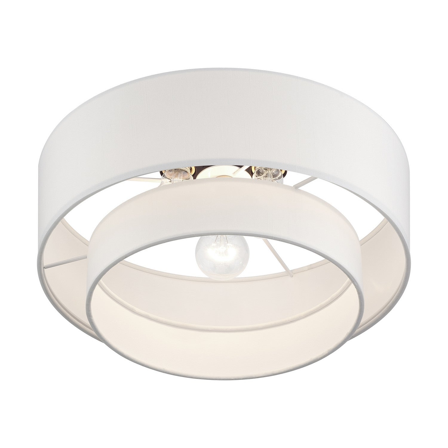 Livex Lighting - 50305-07 - Three Light Semi-Flush Mount - Manorwood - Bronze