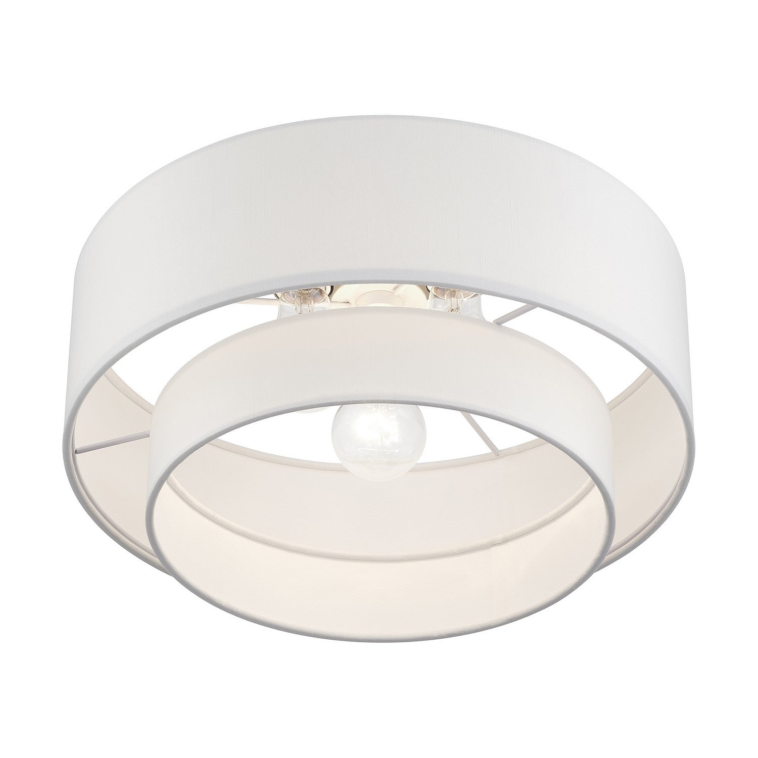 Livex Lighting - 50305-33 - Three Light Semi-Flush Mount - Manorwood - Soft Gold