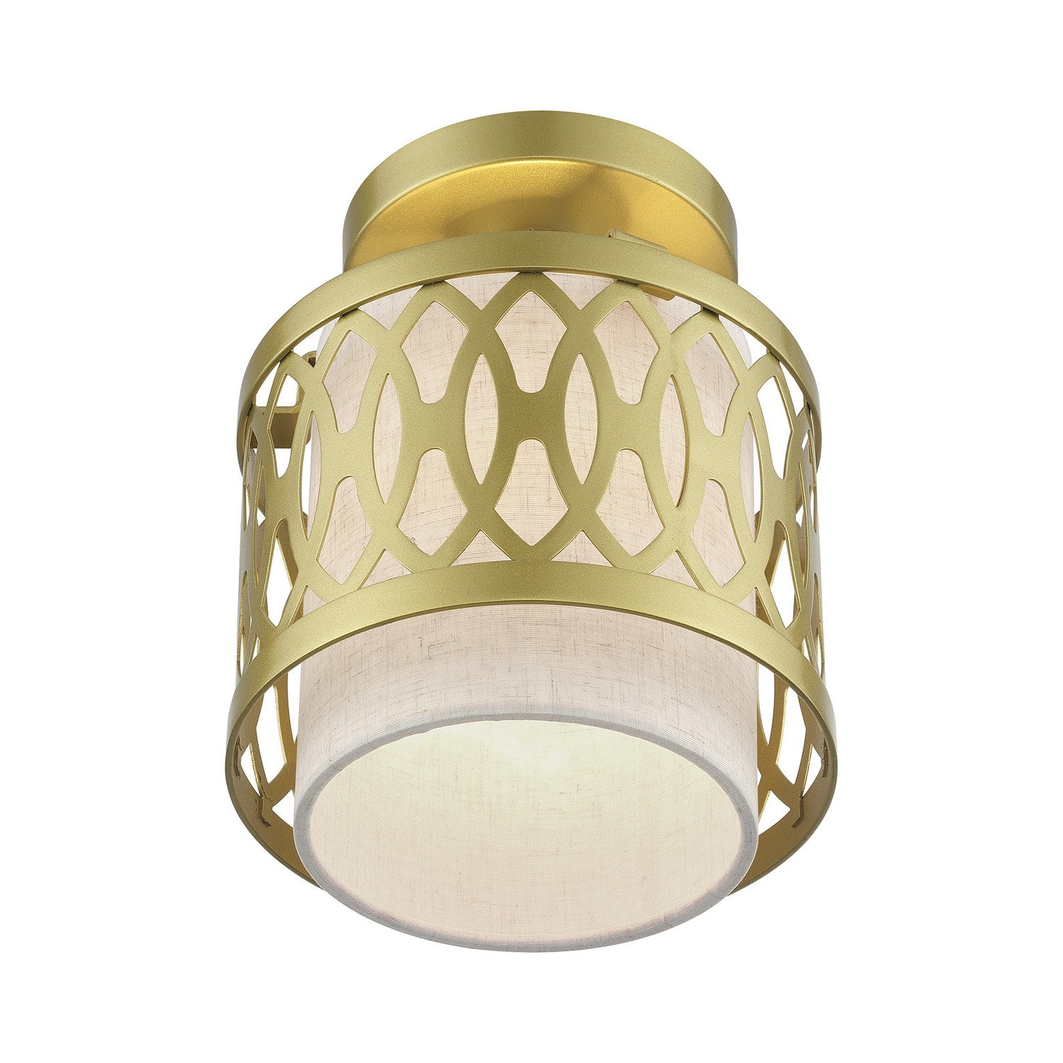 Livex Lighting - 53431-33 - One Light Semi-Flush Mount - Vistaview - Soft Gold