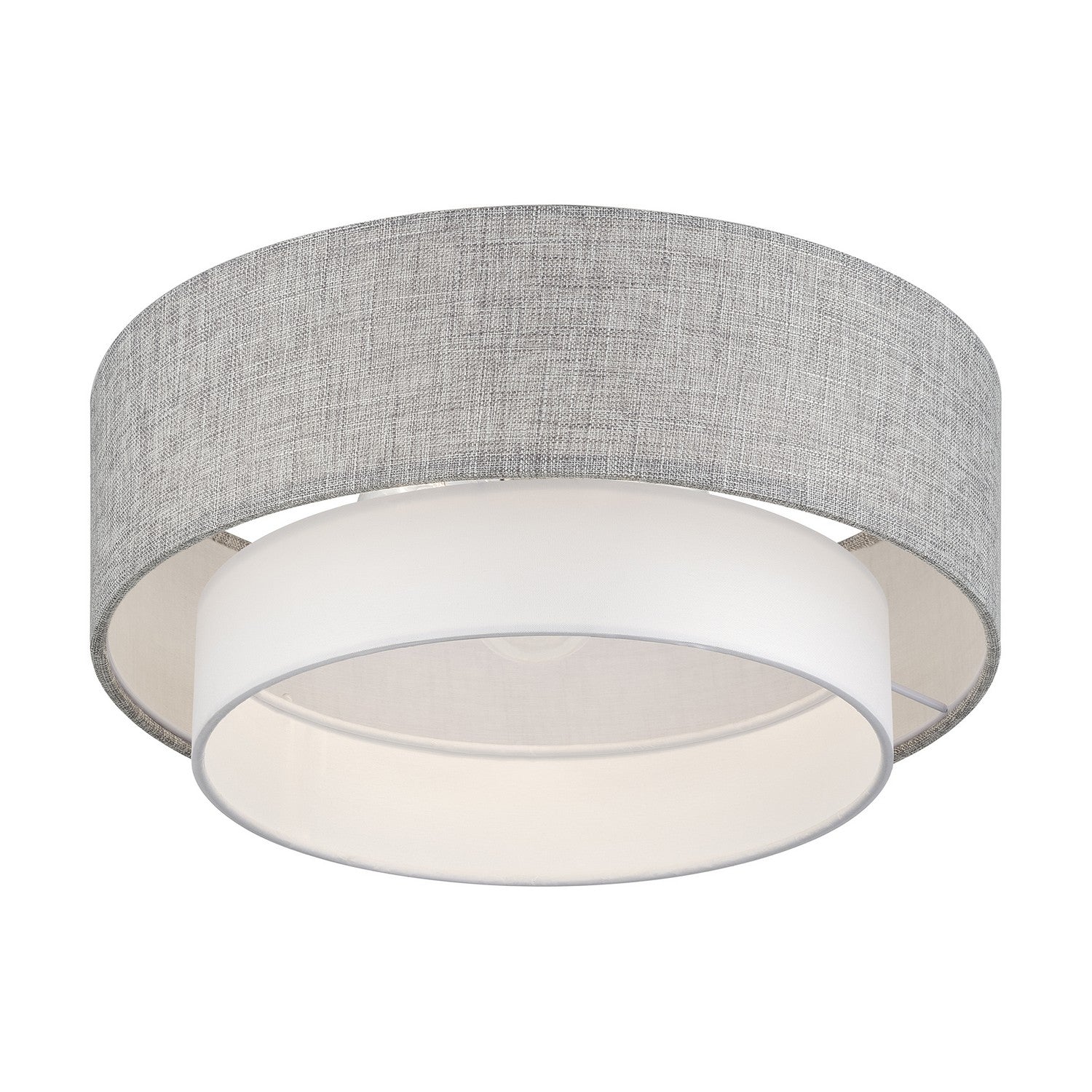 Livex Lighting - 60014-91 - Three Light Semi-Flush Mount - Brookmeade - Brushed Nickel