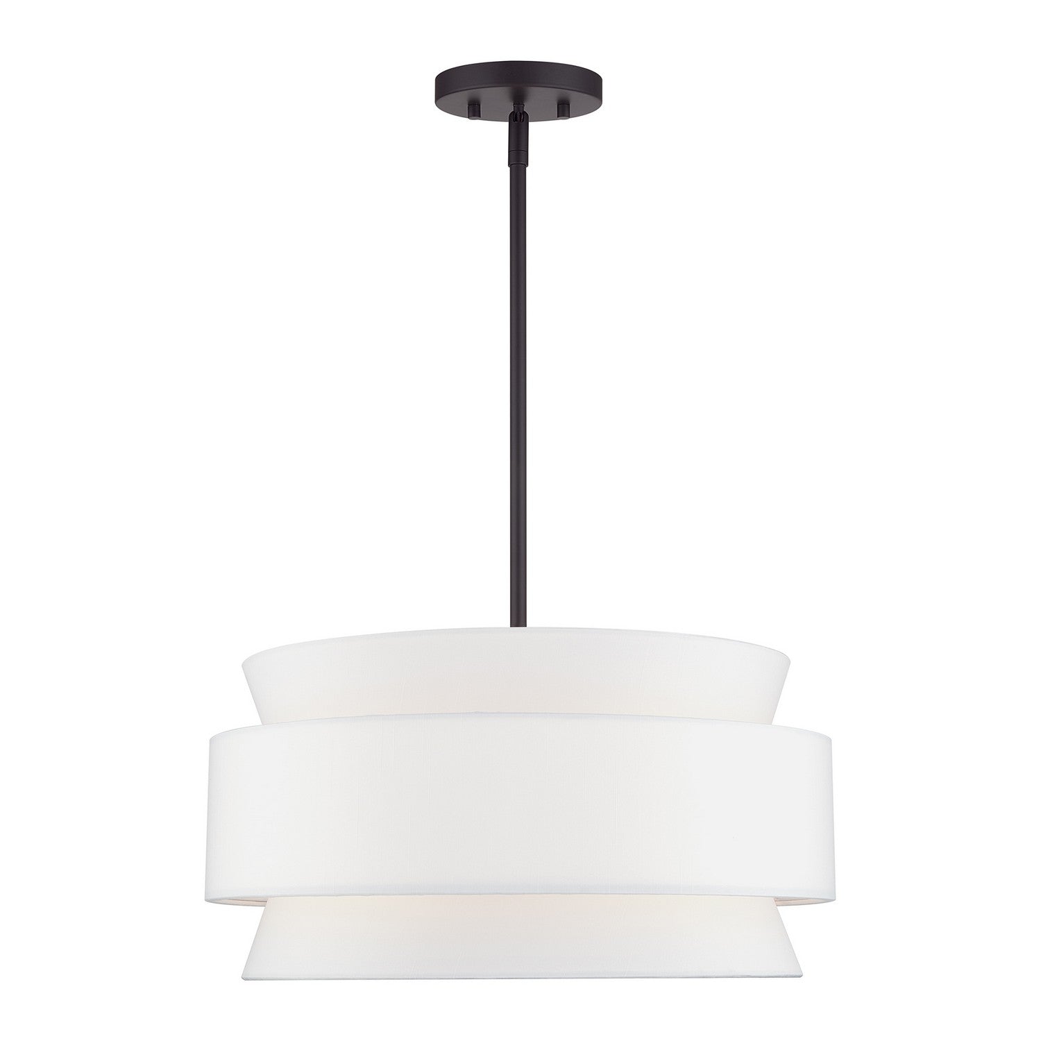 Livex Lighting - 60023-07 - Four Light Pendant Chandelier - Fontana - Bronze