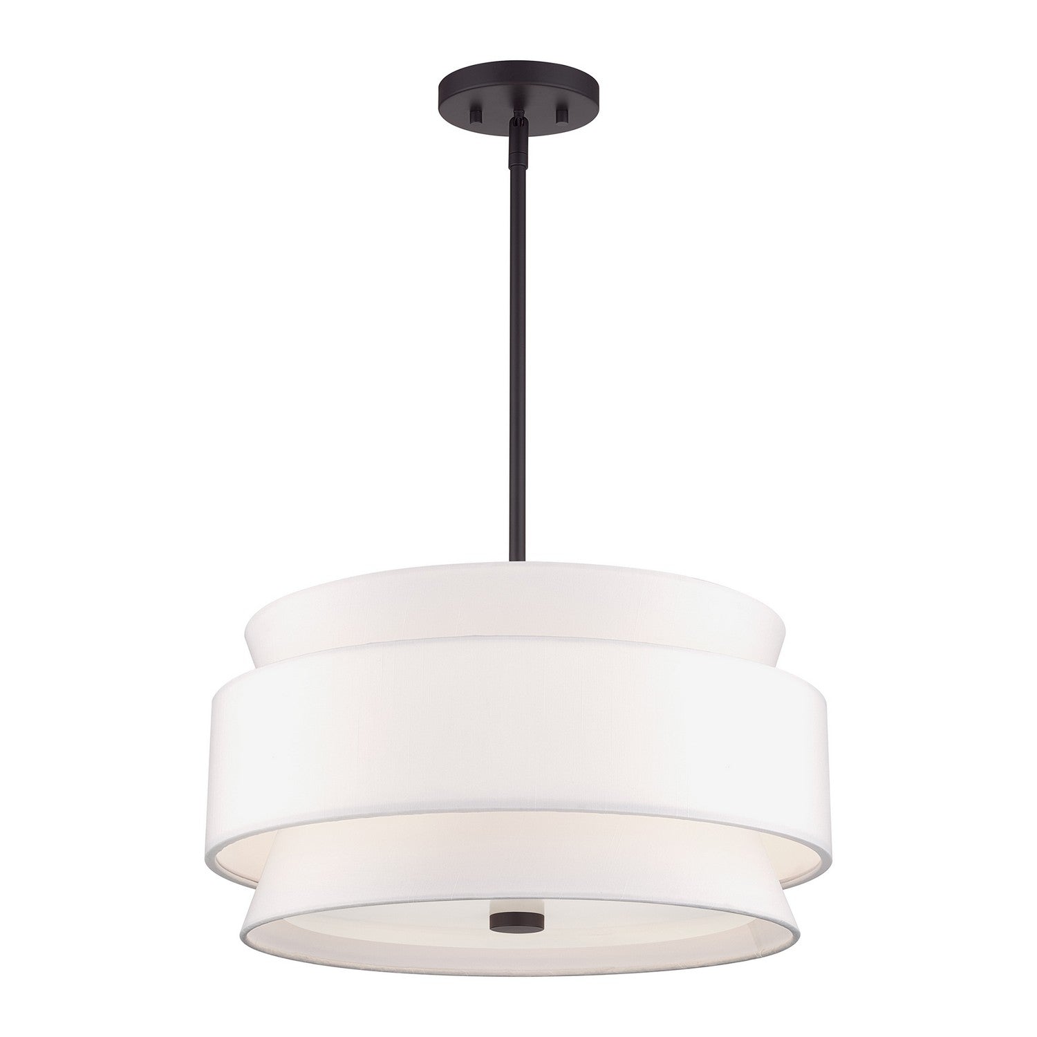 Livex Lighting - 60023-07 - Four Light Pendant Chandelier - Fontana - Bronze