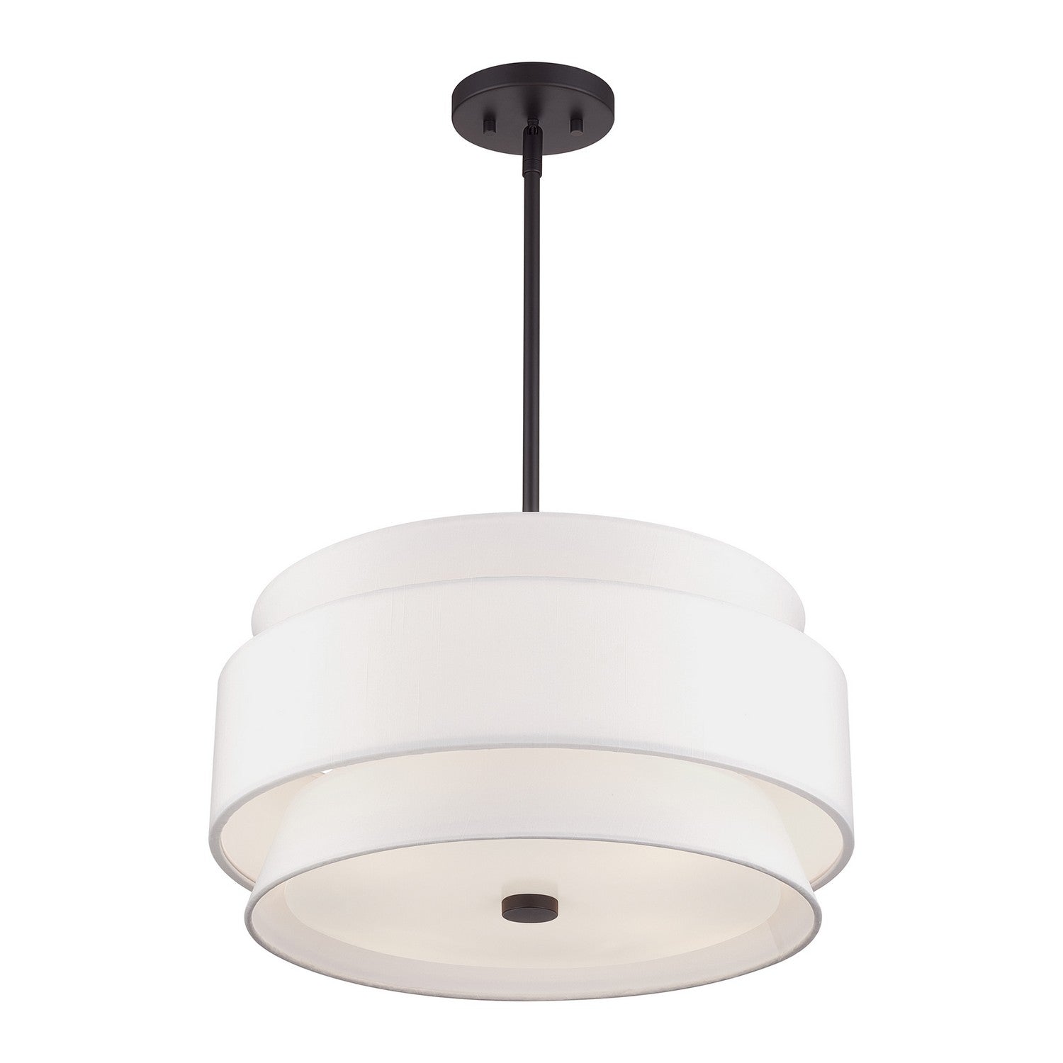 Livex Lighting - 60023-07 - Four Light Pendant Chandelier - Fontana - Bronze