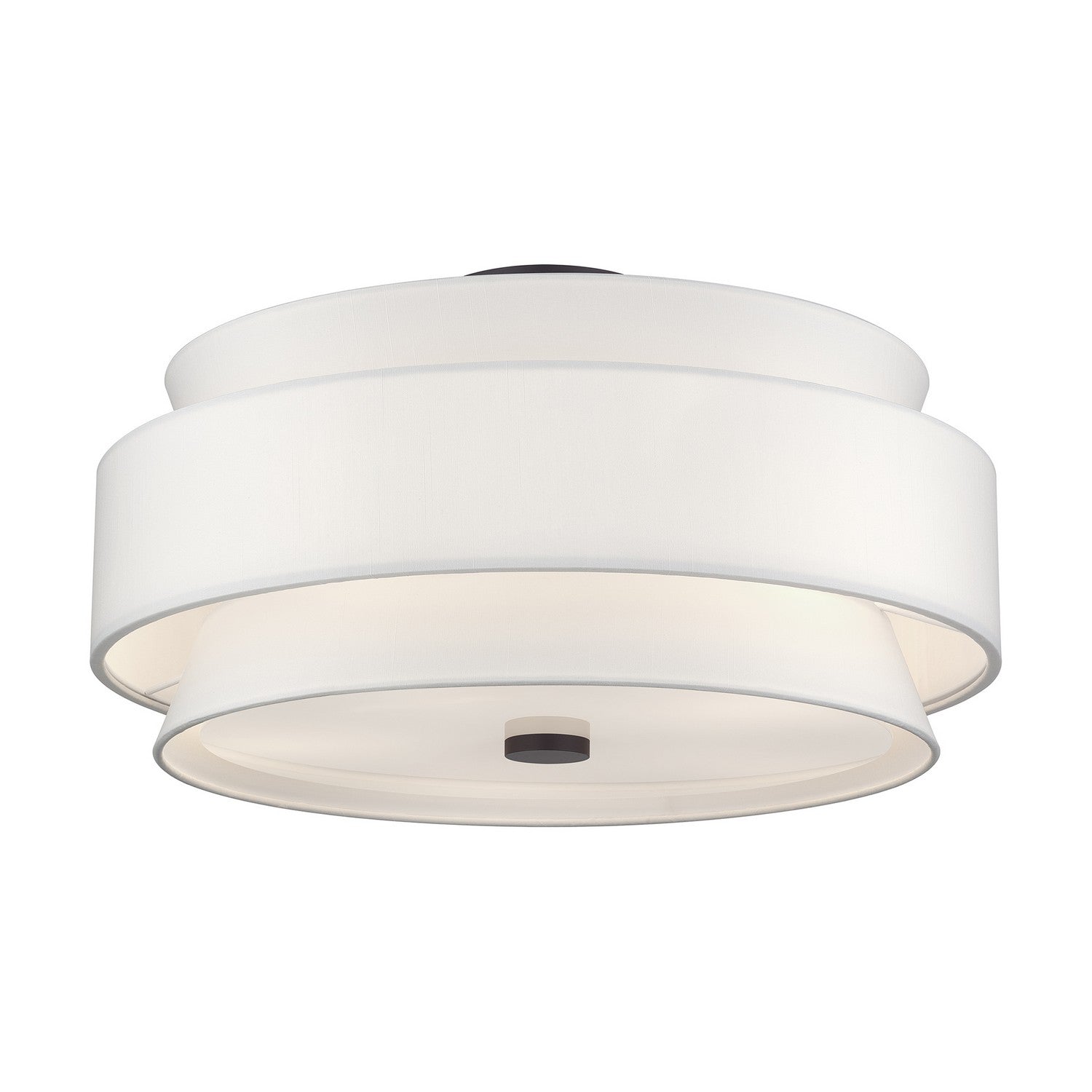 Livex Lighting - 60028-07 - Five Light Semi-Flush Mount - Fontana - Bronze