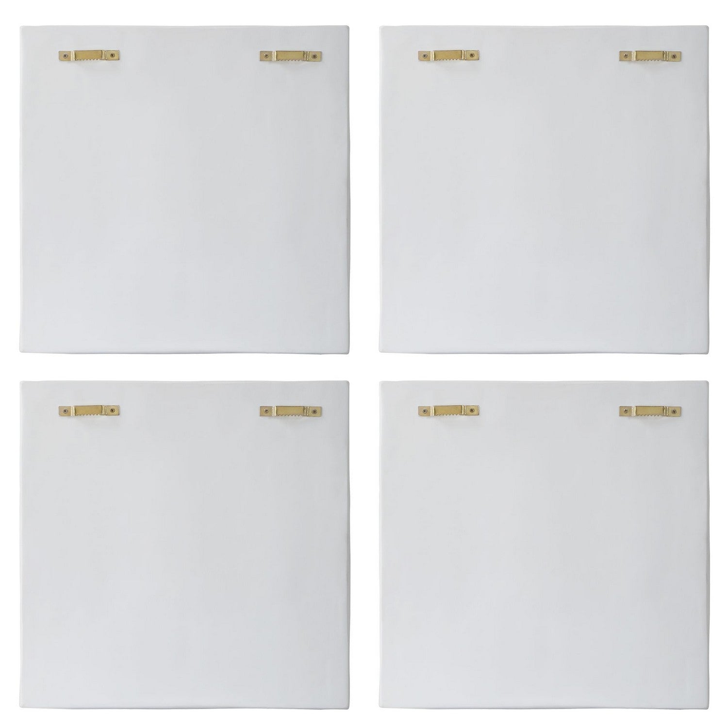 Uttermost - 04368 - Wall Decor, S/4 - Snowdrift - White