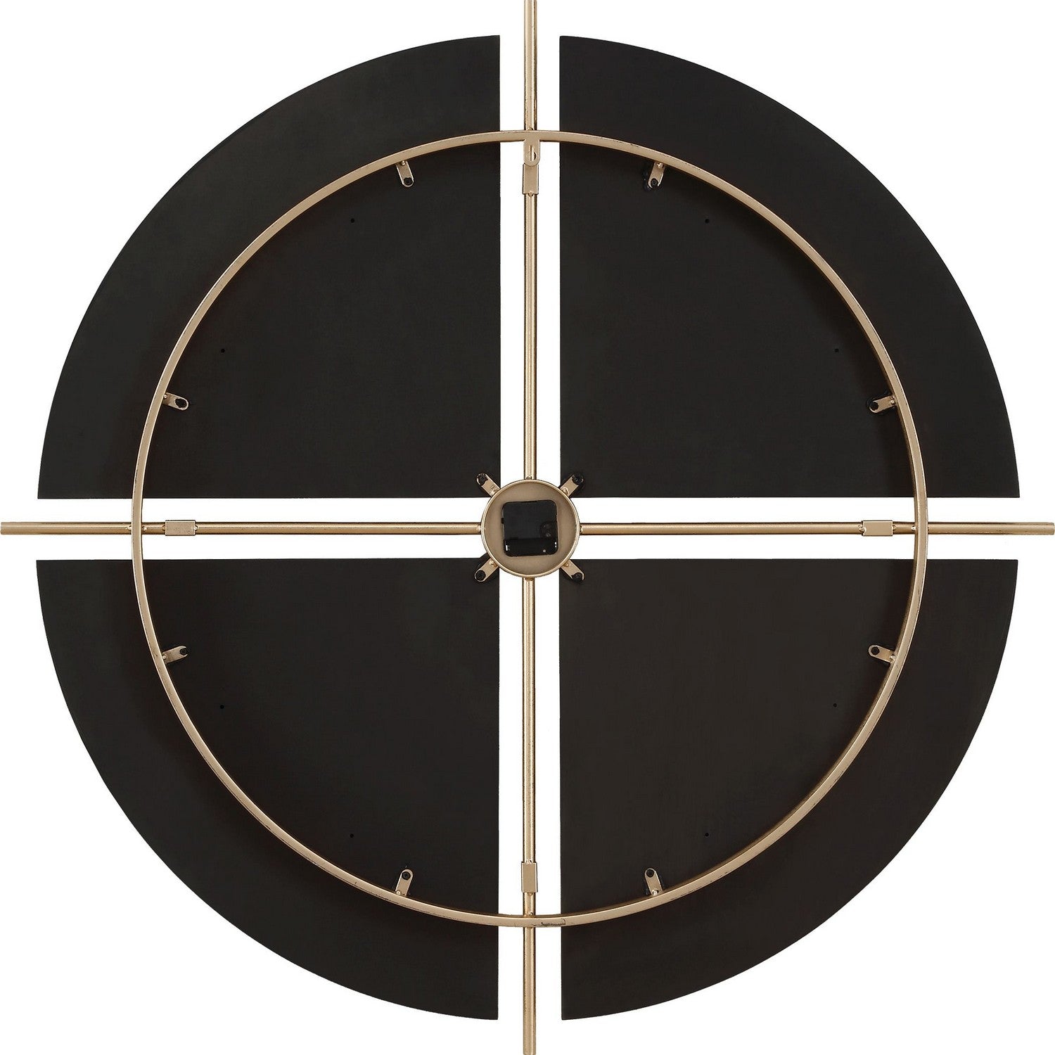 Uttermost - 06465 - Wall Clock - Walnut Elegance - Metallic Gold