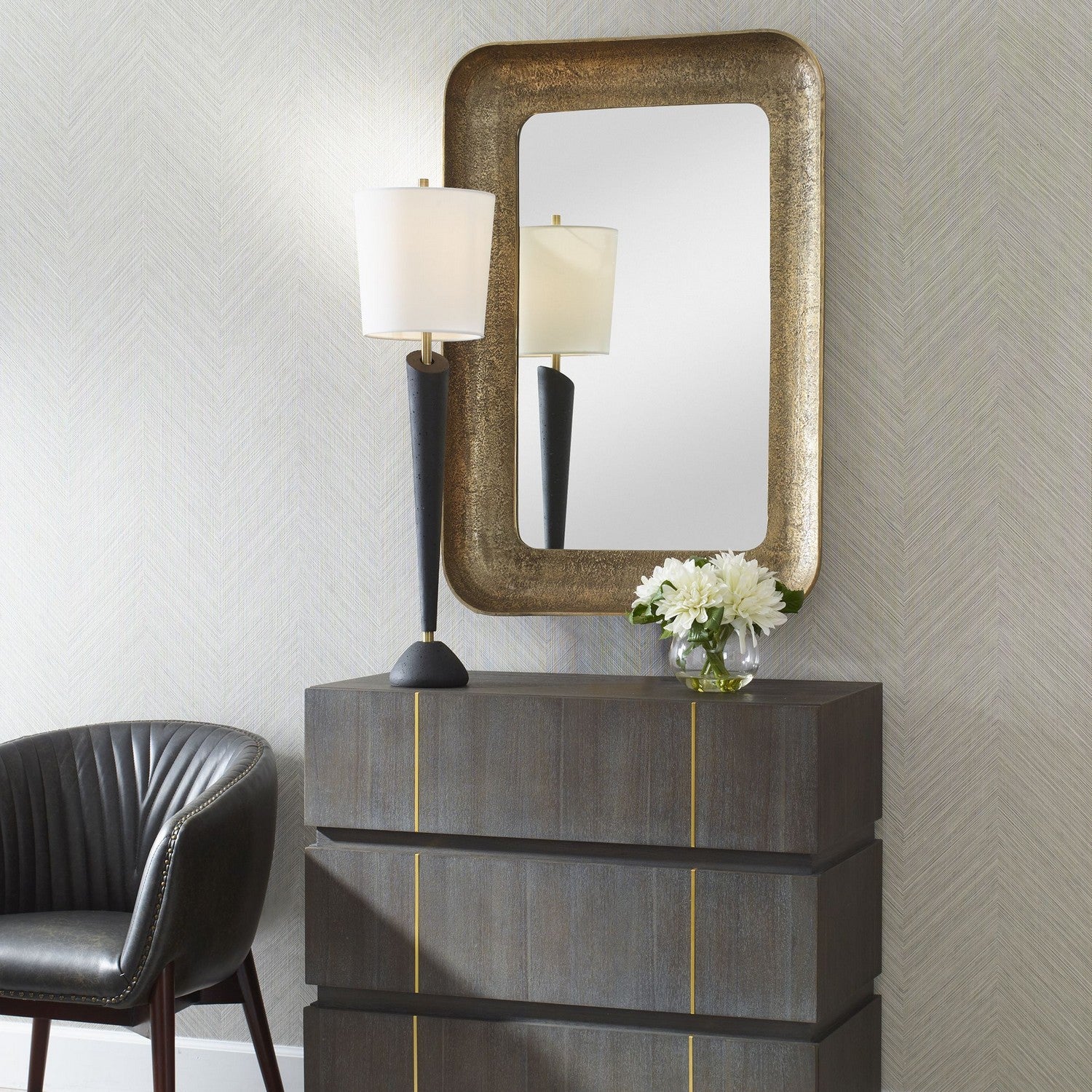 Uttermost - 07087 - Mirror - Alvaro - Antique Brass