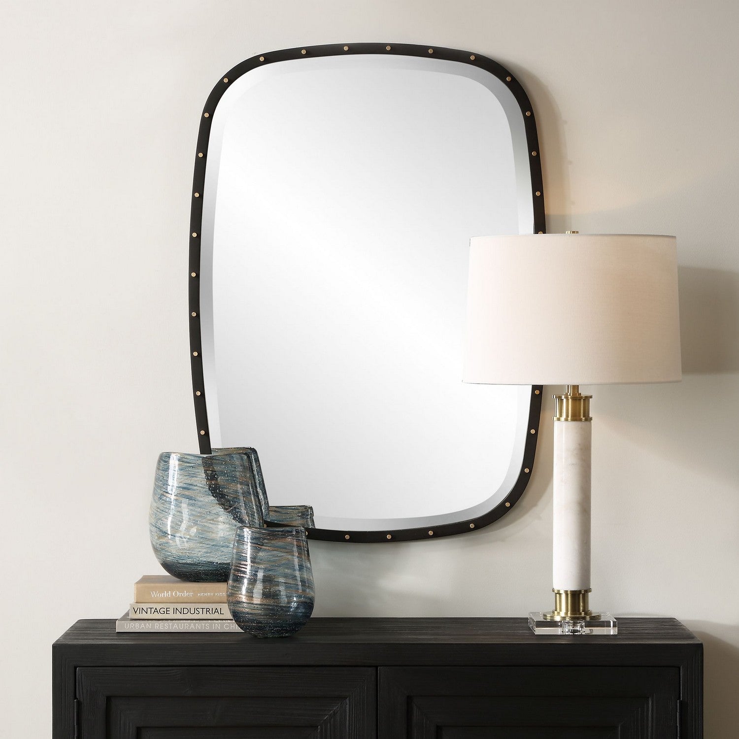 Uttermost - 09967 - Mirror - Benedo - Matte Black Iron