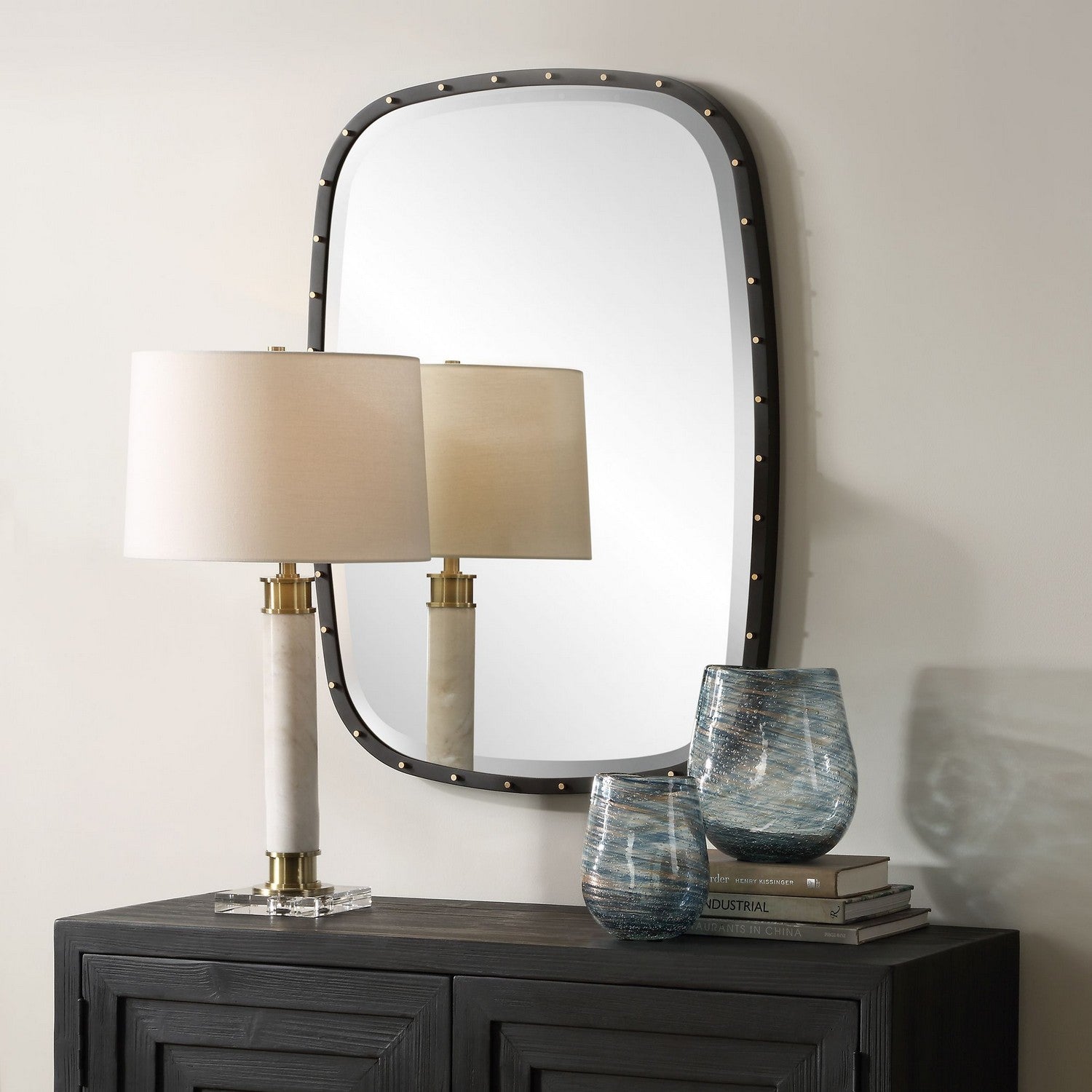 Uttermost - 09967 - Mirror - Benedo - Matte Black Iron