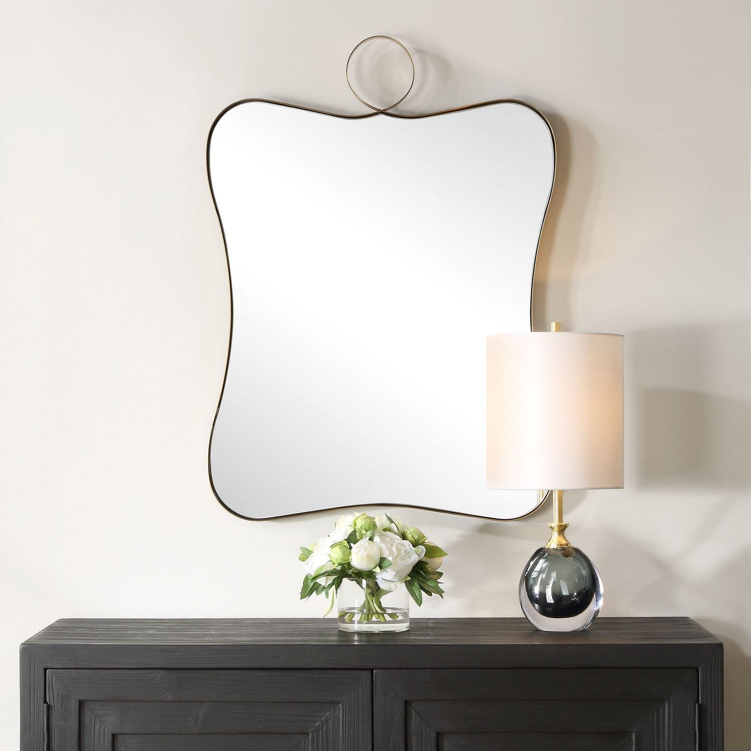 Uttermost - 09974 - Mirror - Talia - Antique Brass