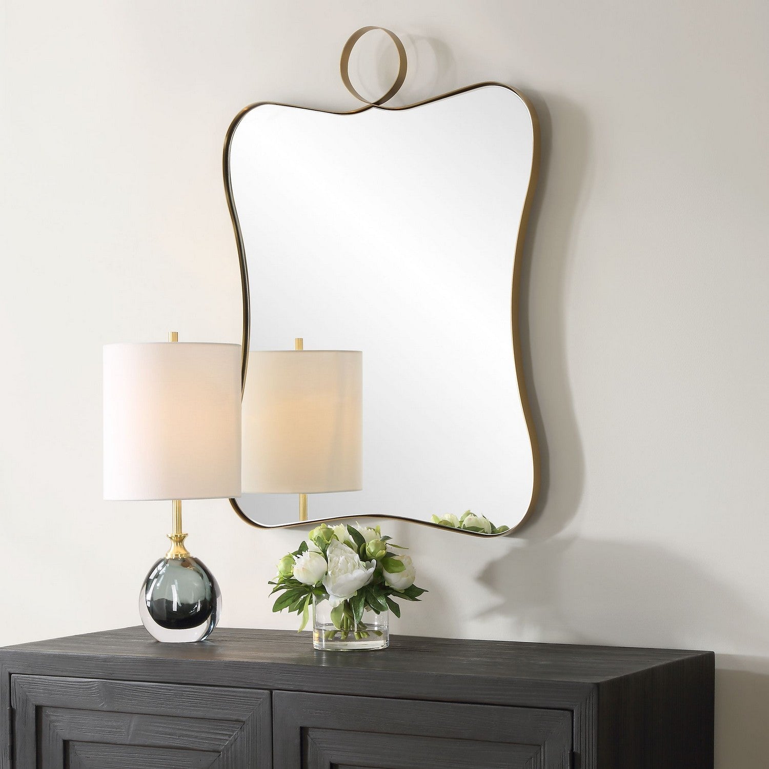 Uttermost - 09974 - Mirror - Talia - Antique Brass