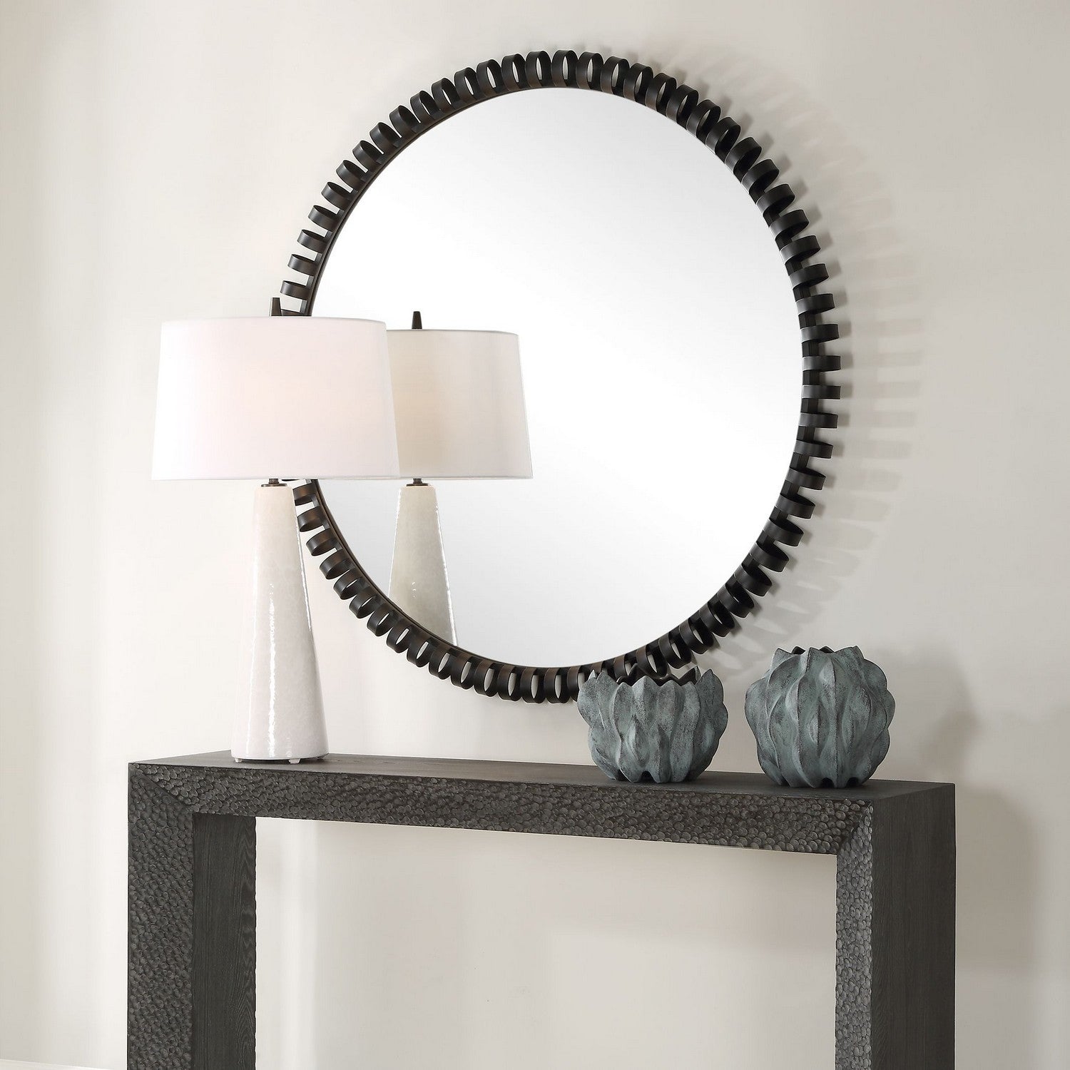 Uttermost - 09975 - Mirror - Corona - Satin Black