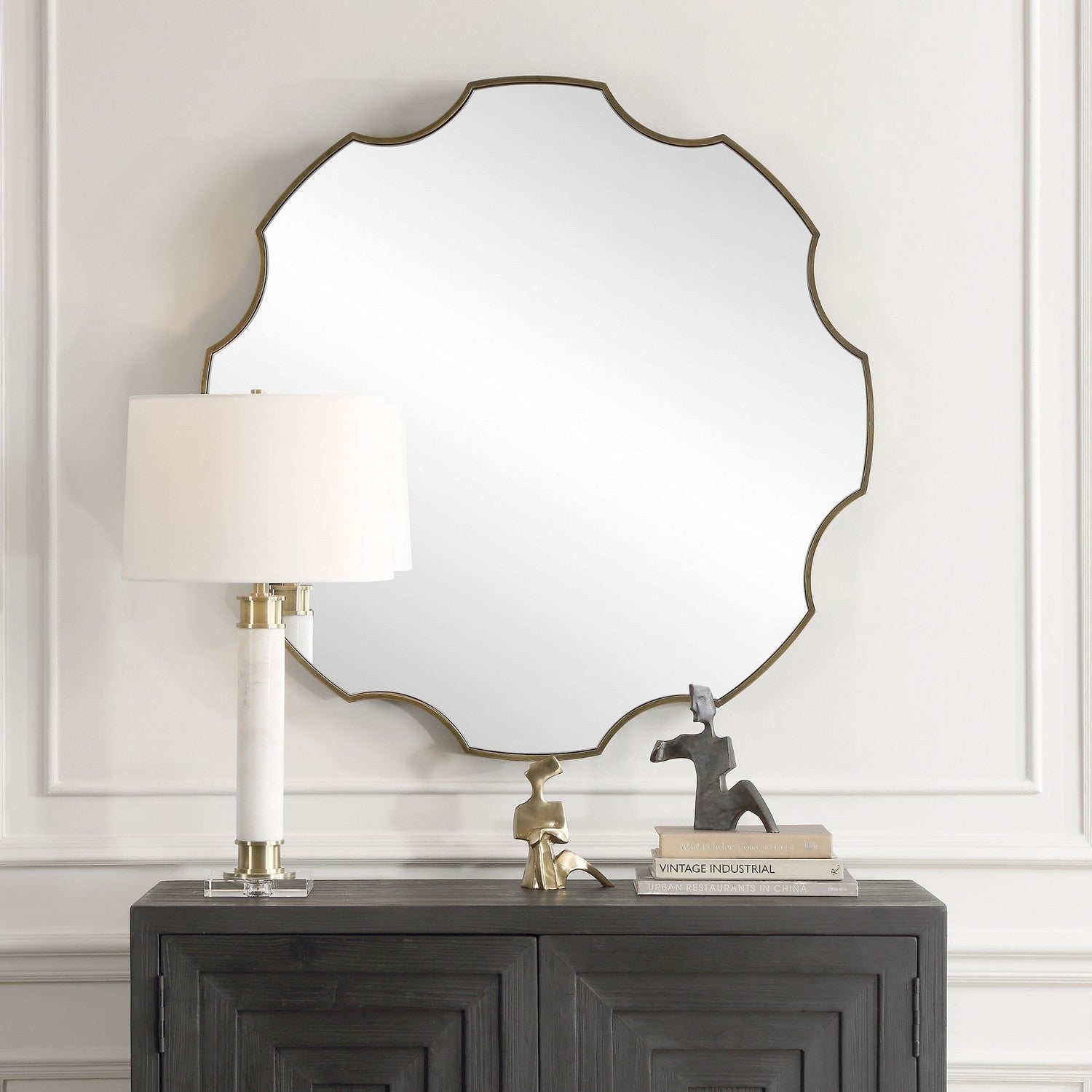 Uttermost - 09976 - Mirror - Gearing Up - Antiqued Golden Bronze