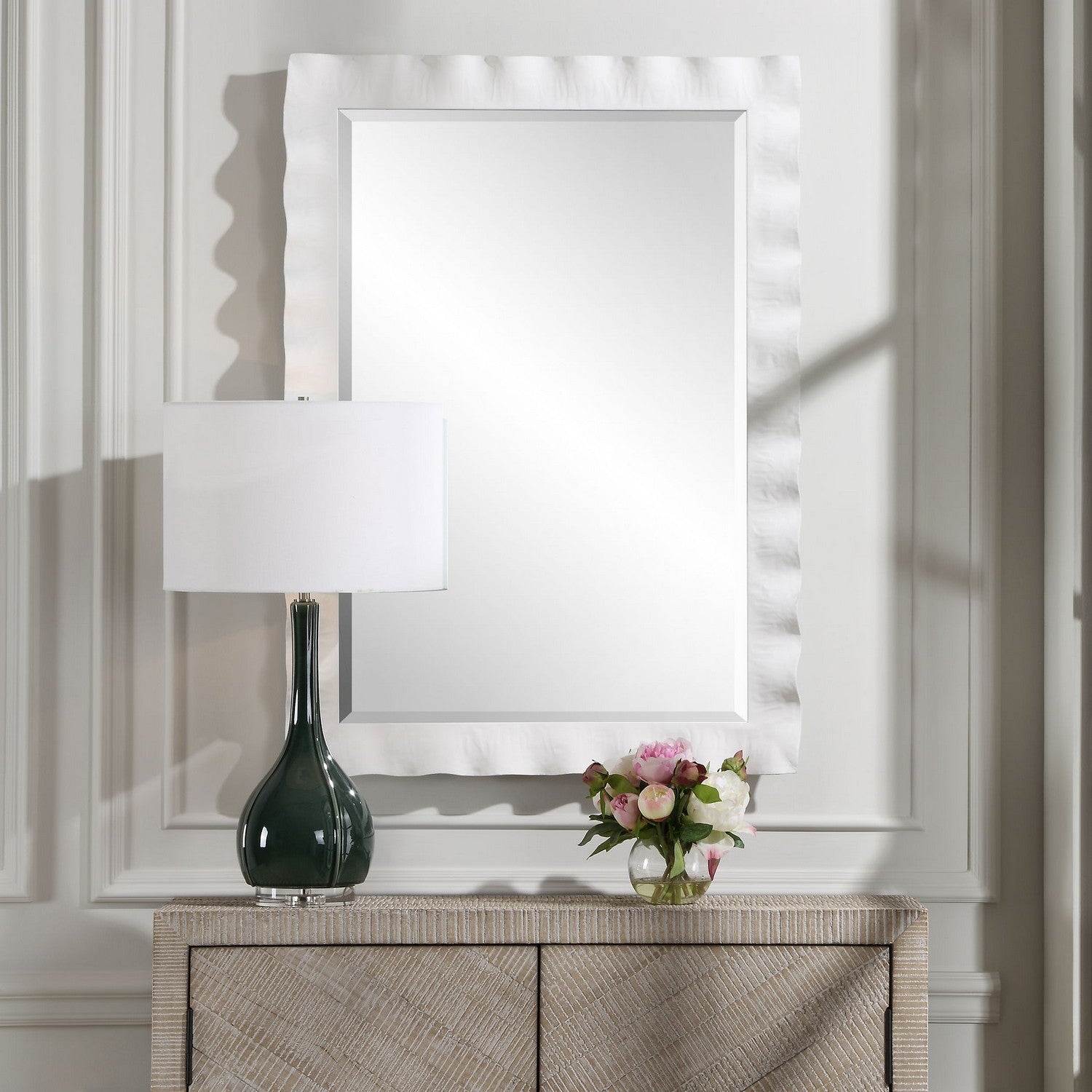 Uttermost - 09981 - Mirror - Haya - White
