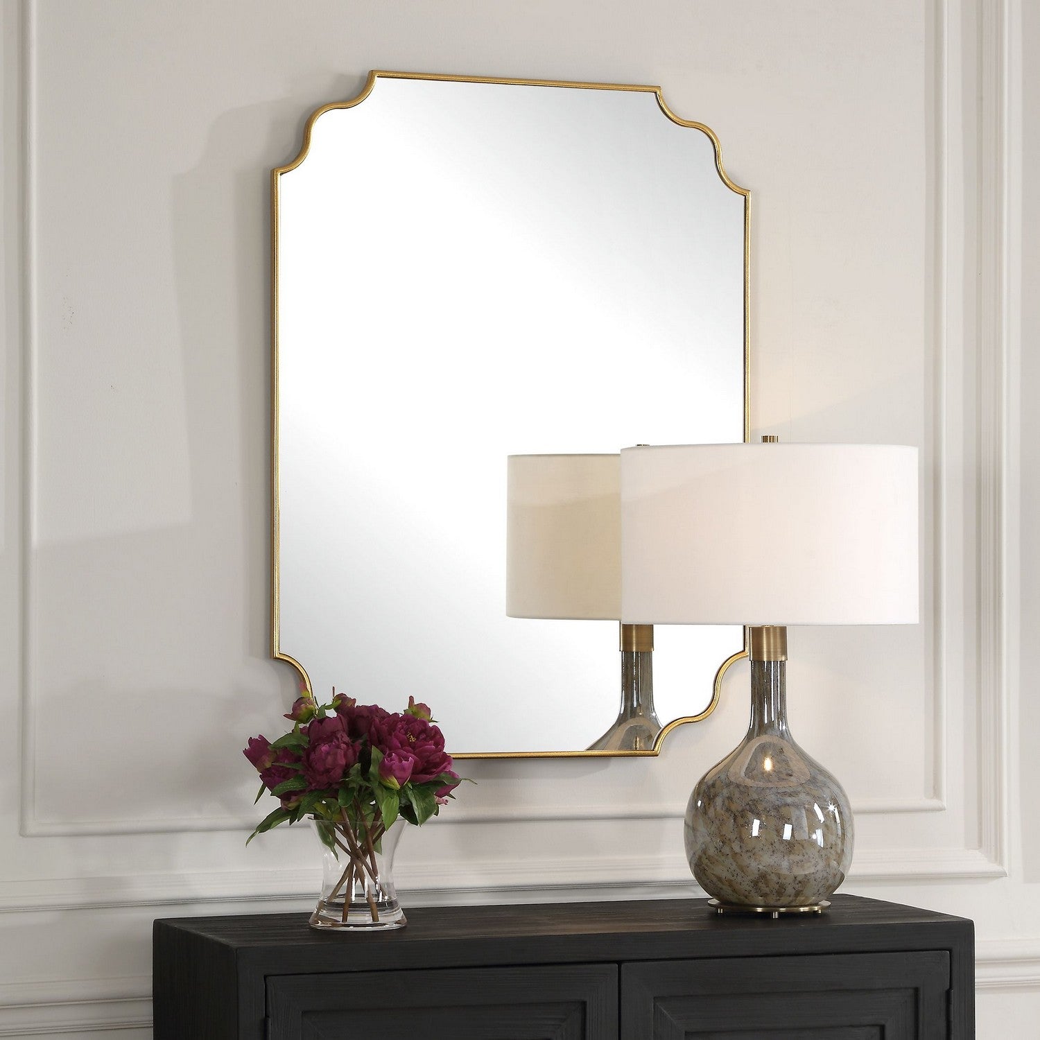 Uttermost - 09987 - Mirror - Lennyn - Antiqued Gold Leaf