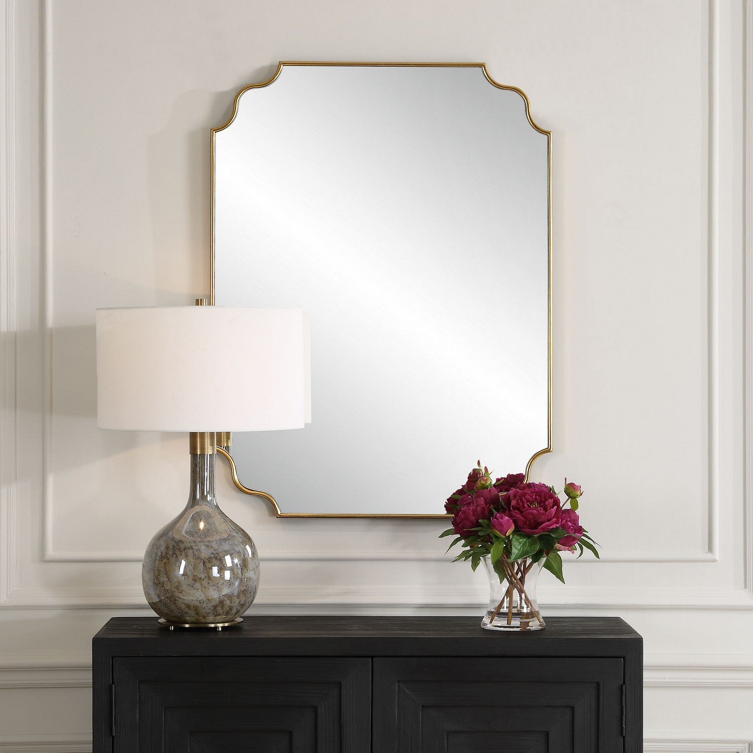 Uttermost - 09987 - Mirror - Lennyn - Antiqued Gold Leaf