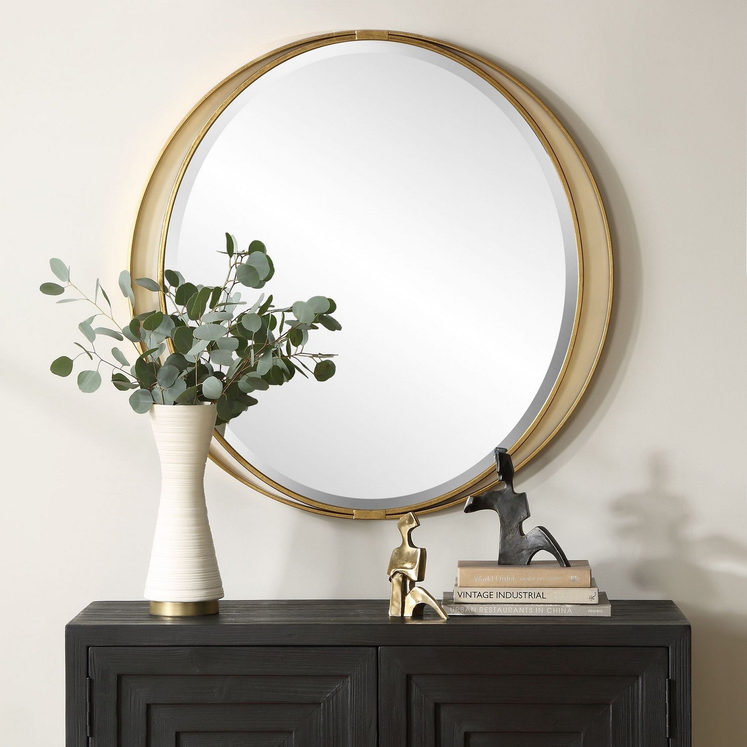 Uttermost - 09991 - Mirror - Rhodes - Antiqued Gold Leaf