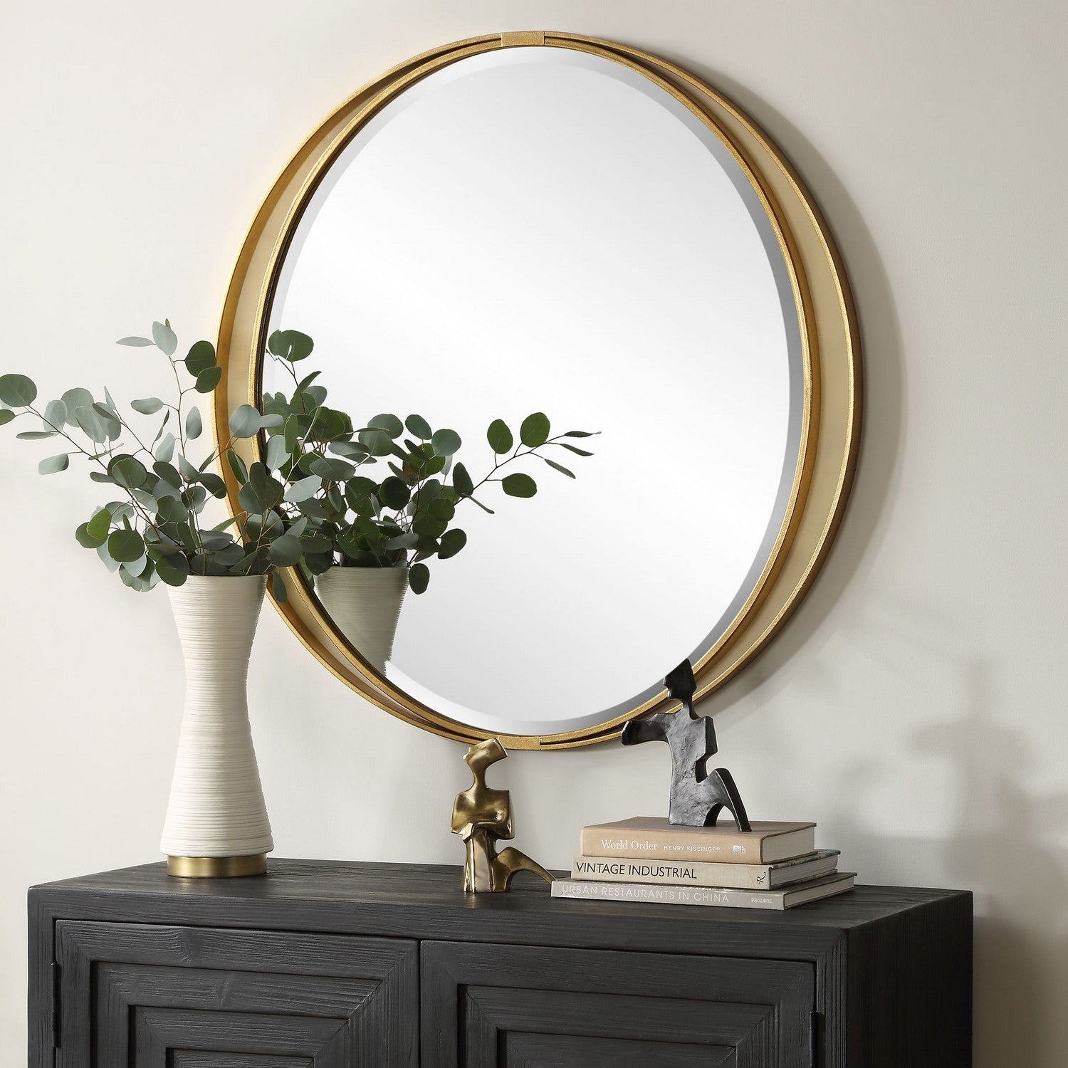 Uttermost - 09991 - Mirror - Rhodes - Antiqued Gold Leaf