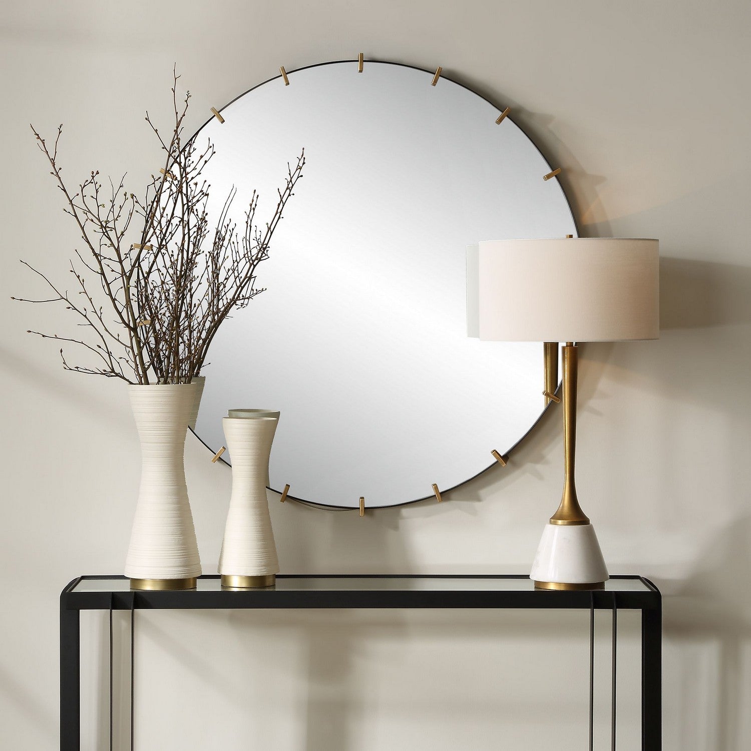 Uttermost - 09994 - Mirror - Pali - Antiqued Brushed Gold