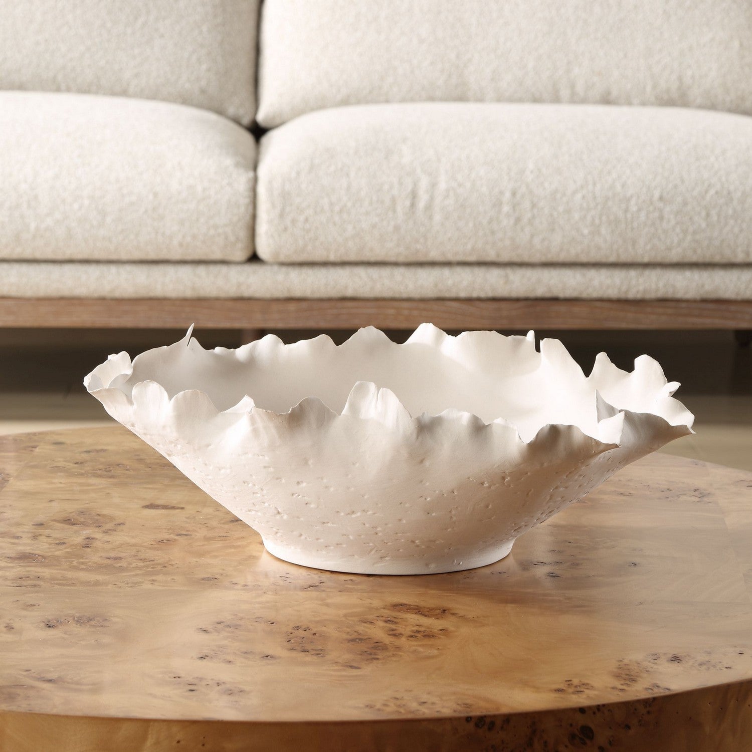 Uttermost - 18154 - Bowl - Blossom - Matte Off-white