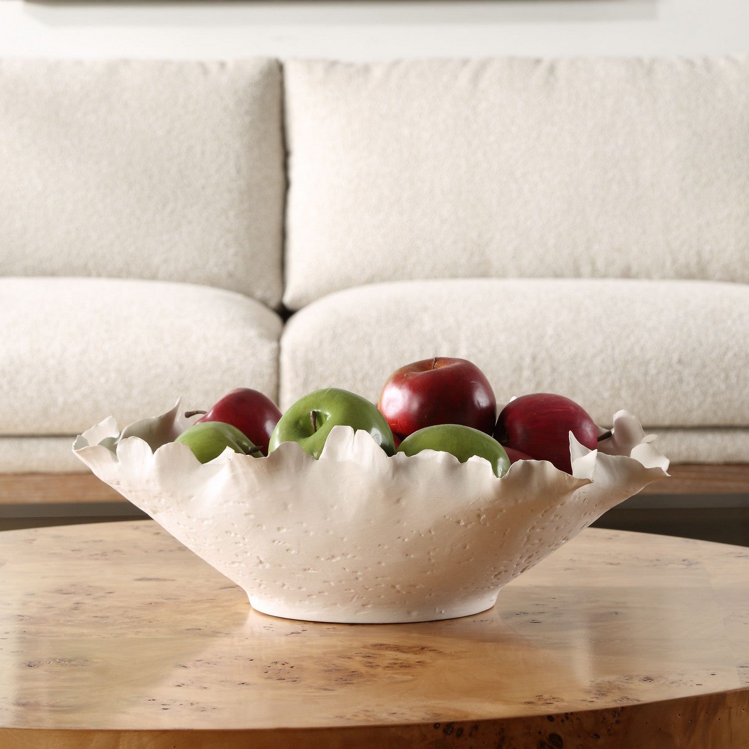Uttermost - 18154 - Bowl - Blossom - Matte Off-white