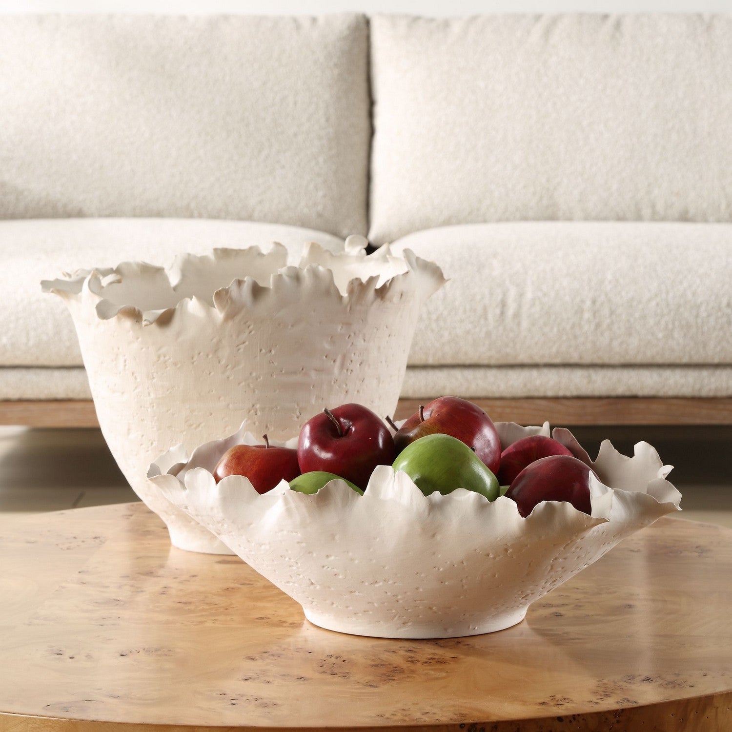 Uttermost - 18155 - Bowl - Blossom - Matte Off-white