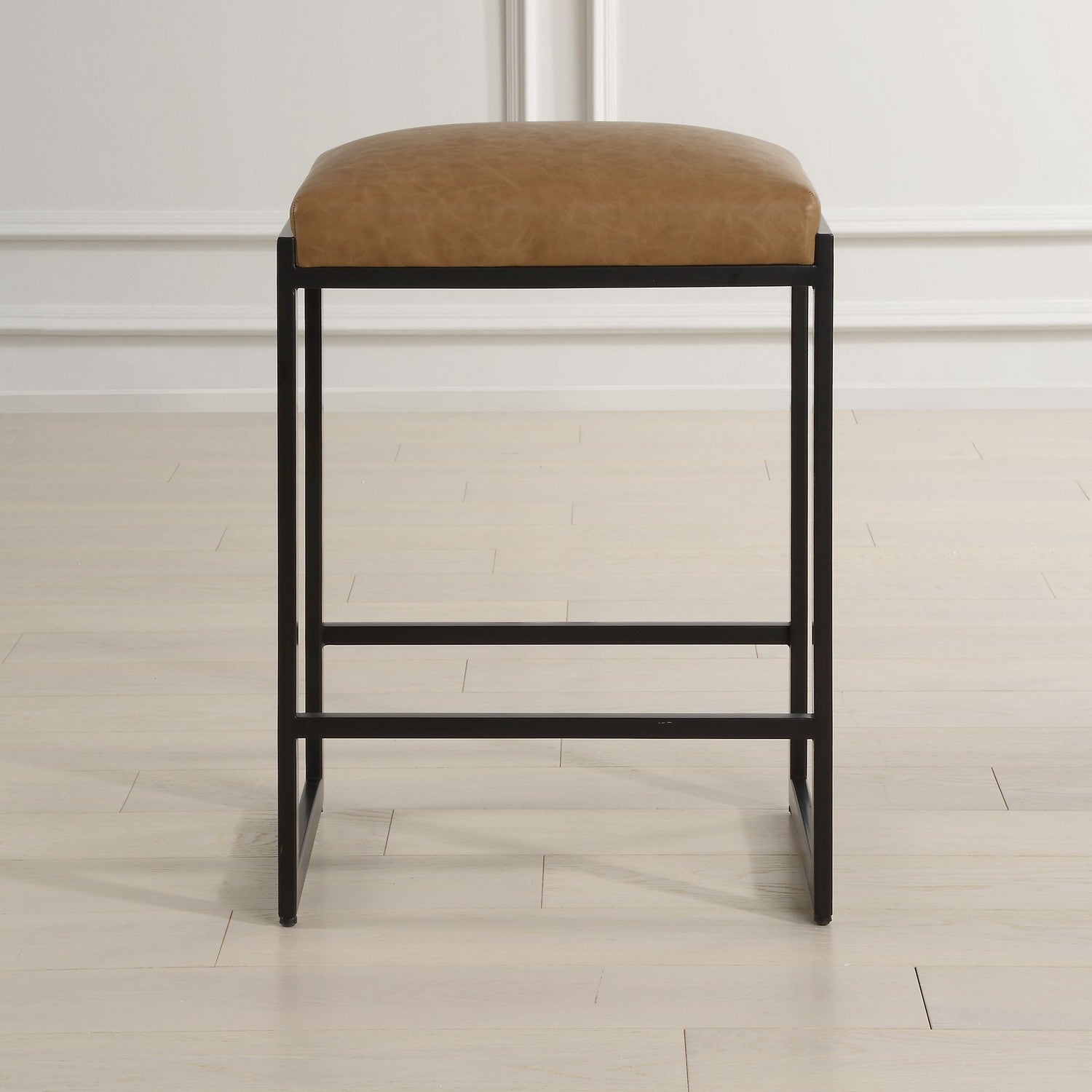 Uttermost - 23446 - Counter Stool - Atticus - Satin Black