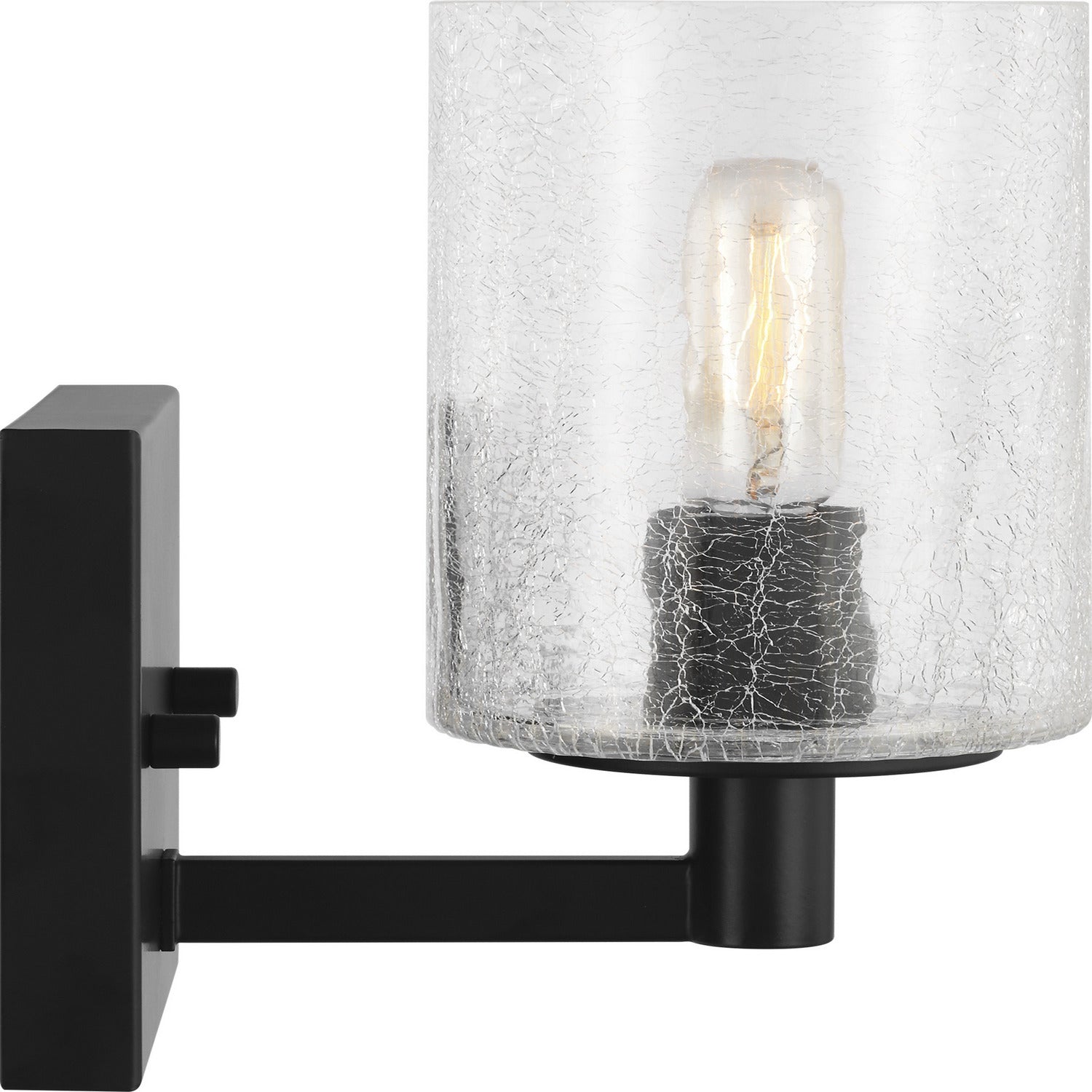 Generation Lighting - GLV1031EN/MBK - One Light Wall / Bath Sconce - Parker - Midnight Black