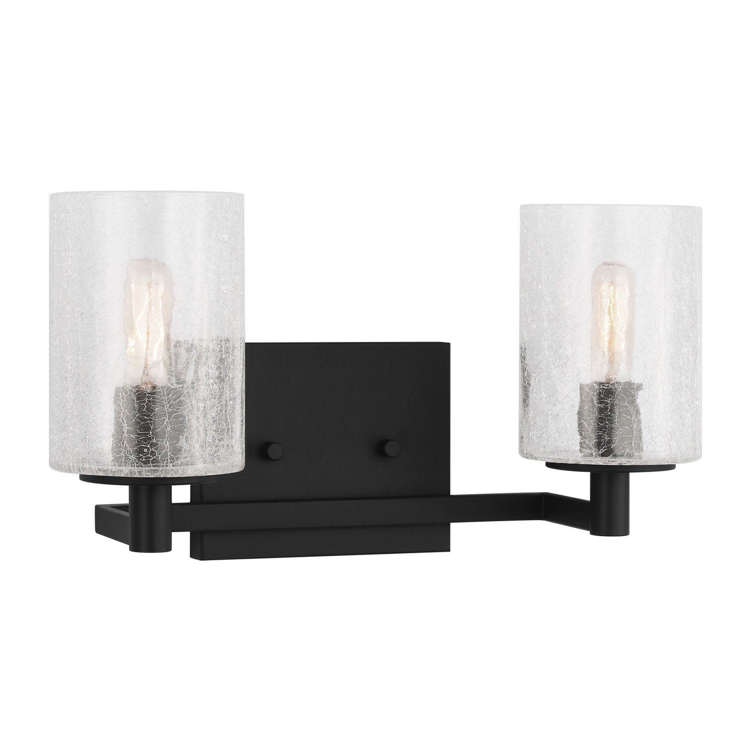Generation Lighting - GLV1032EN/MBK - Two Light Wall / Bath - Parker - Midnight Black