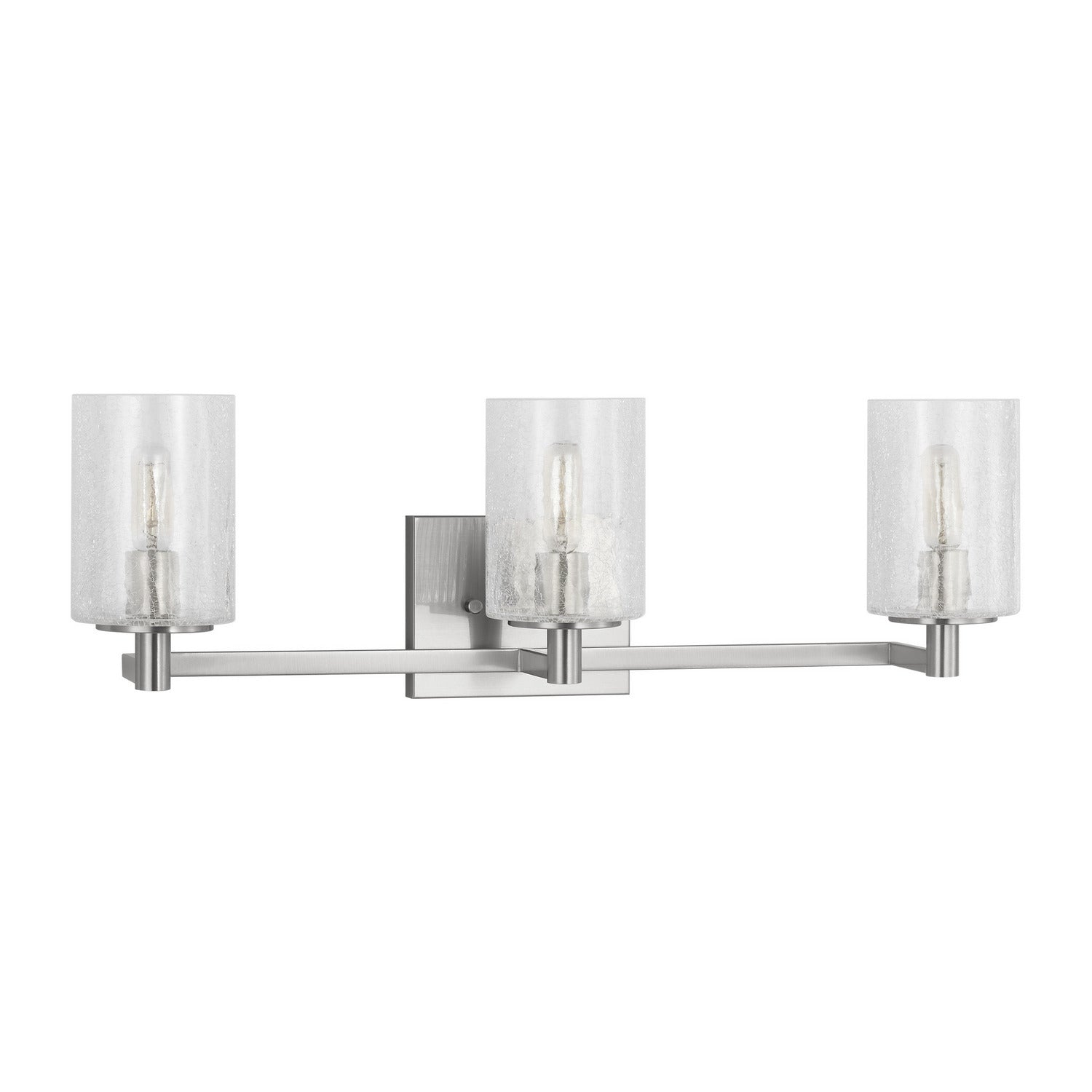 Generation Lighting - GLV1033EN/BS - Three Light Wall / Bath - Parker - Brushed Steel