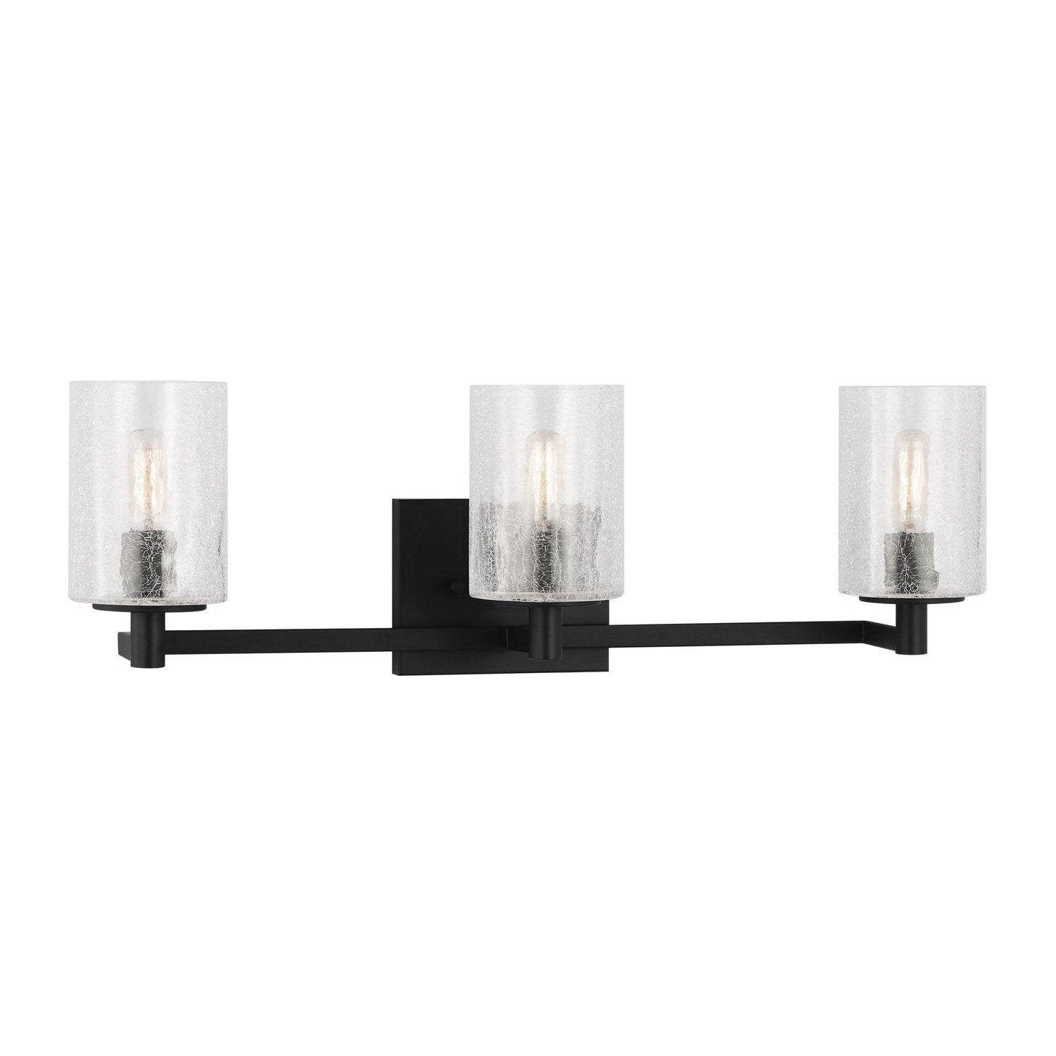 Generation Lighting - GLV1033EN/MBK - Three Light Wall / Bath - Parker - Midnight Black