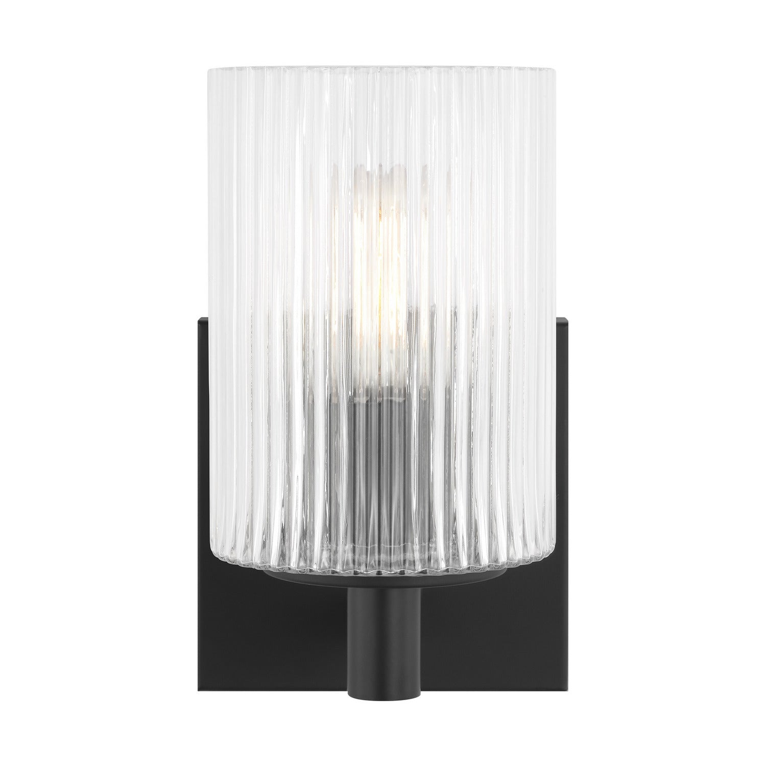 Generation Lighting - GLV1041MBK - One Light Wall / Bath Sconce - Lando - Midnight Black