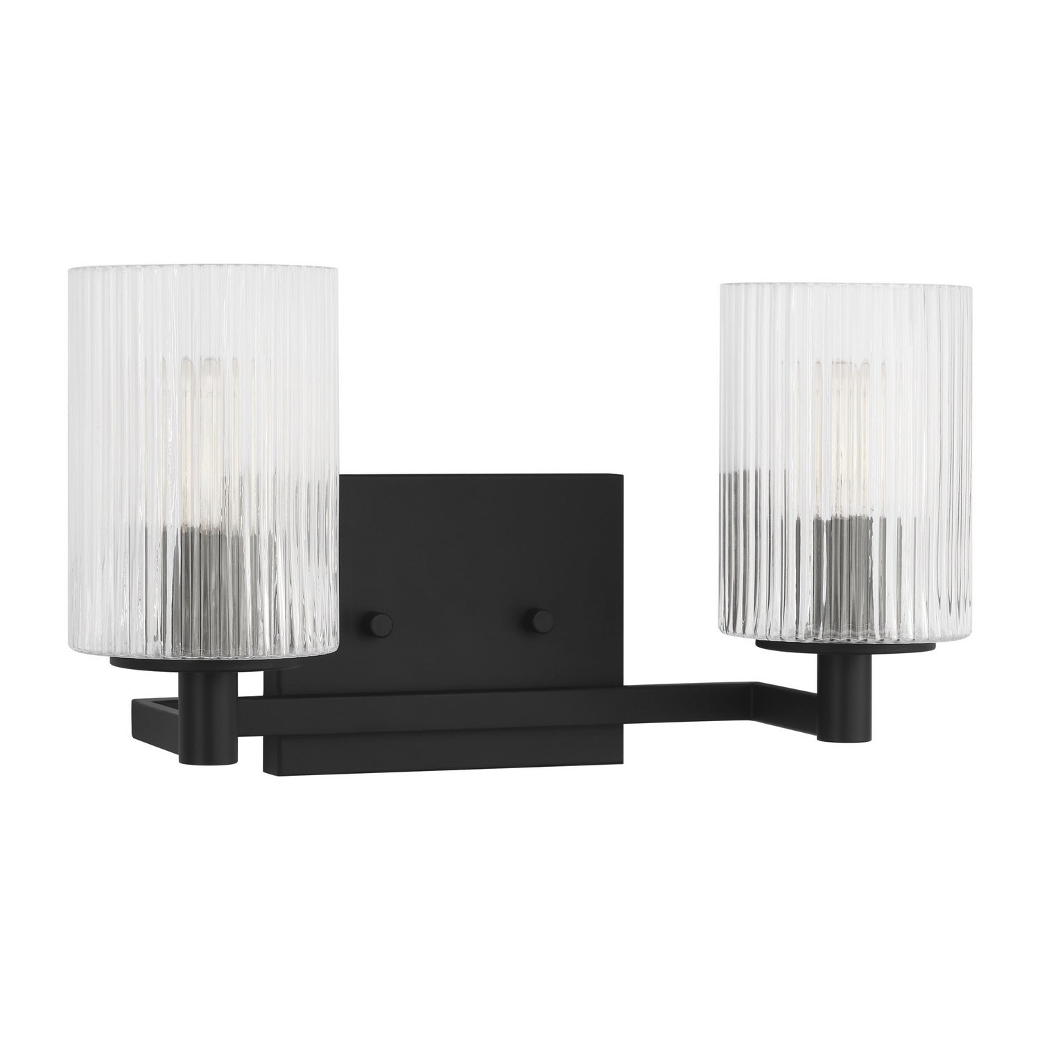 Generation Lighting - GLV1042EN/MBK - Two Light Wall / Bath - Lando - Midnight Black