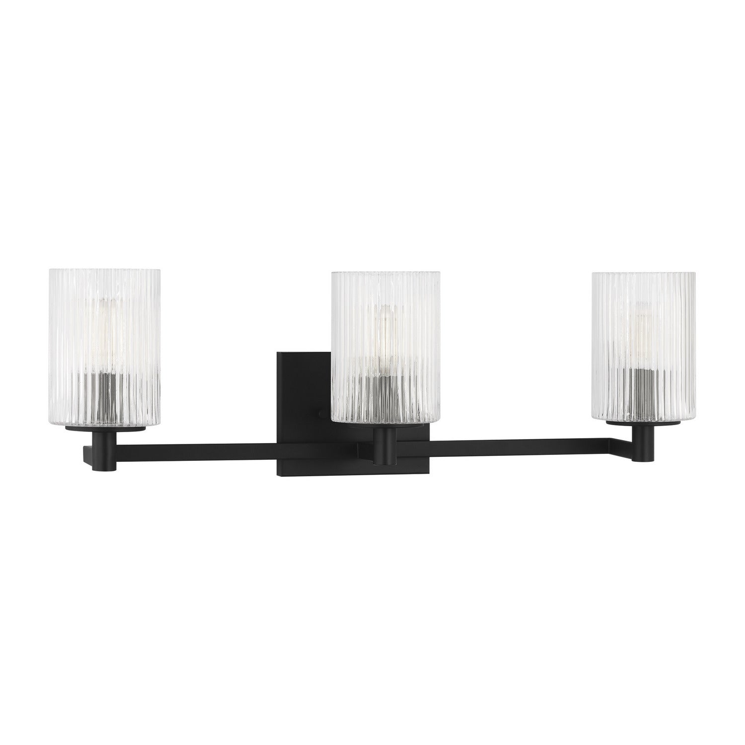 Generation Lighting - GLV1043EN/MBK - Three Light Wall / Bath - Lando - Midnight Black
