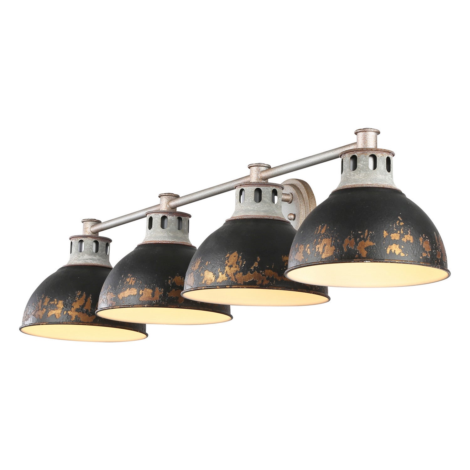 Golden - 0865-BA4 AGV-ABI - Four Light Bath Vanity - Kinsley - Aged Galvanized Steel