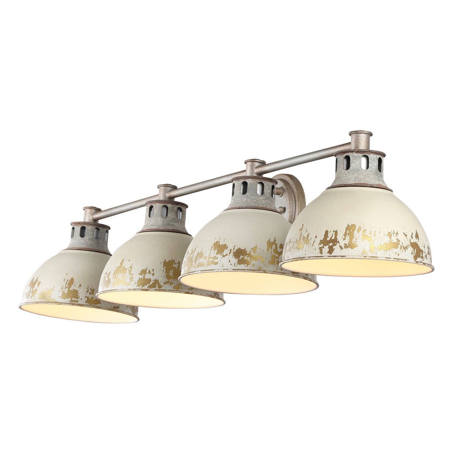 Golden - 0865-BA4 AGV-AI - Four Light Bath Vanity - Kinsley - Aged Galvanized Steel
