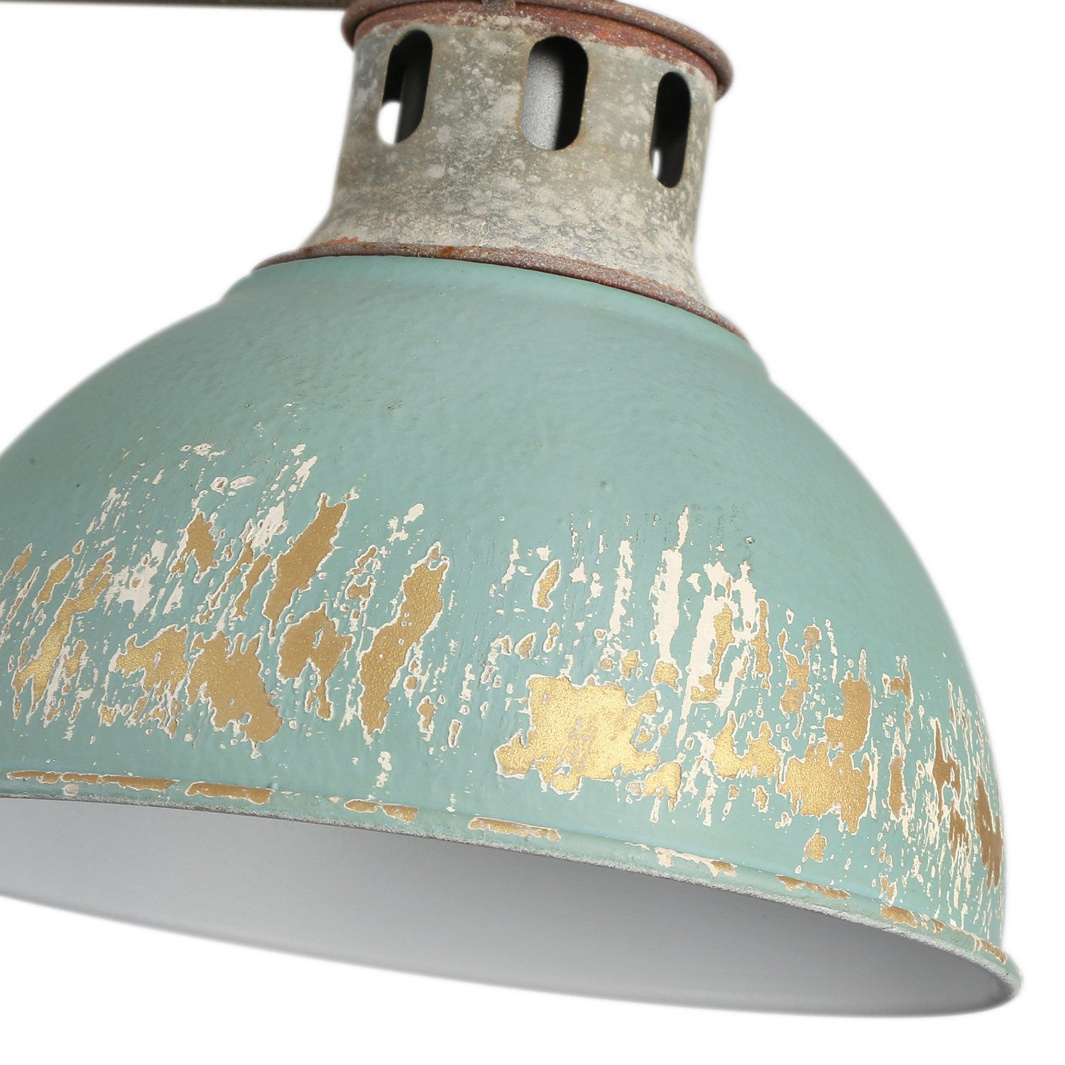 Golden - 0865-BA4 AGV-TEAL - Four Light Bath Vanity - Kinsley - Aged Galvanized Steel