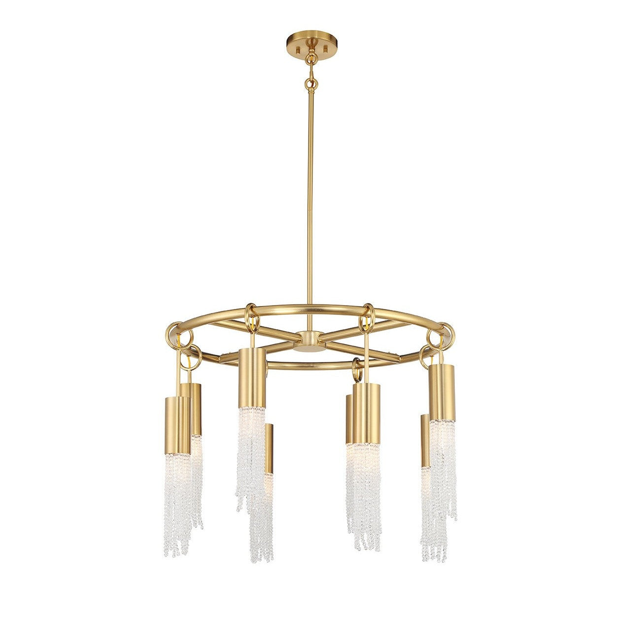 Savoy House - 1-1366-8-322 - Eight Light Chandelier - Chelsea - Warm Brass