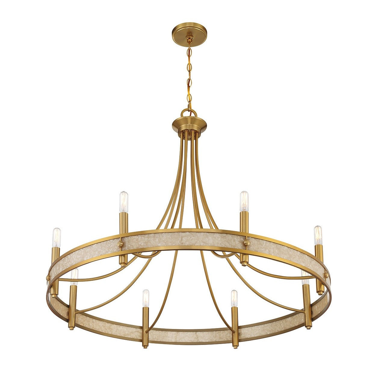 Savoy House - 1-2054-8-322 - Eight Light Chandelier - Camden - Warm Brass