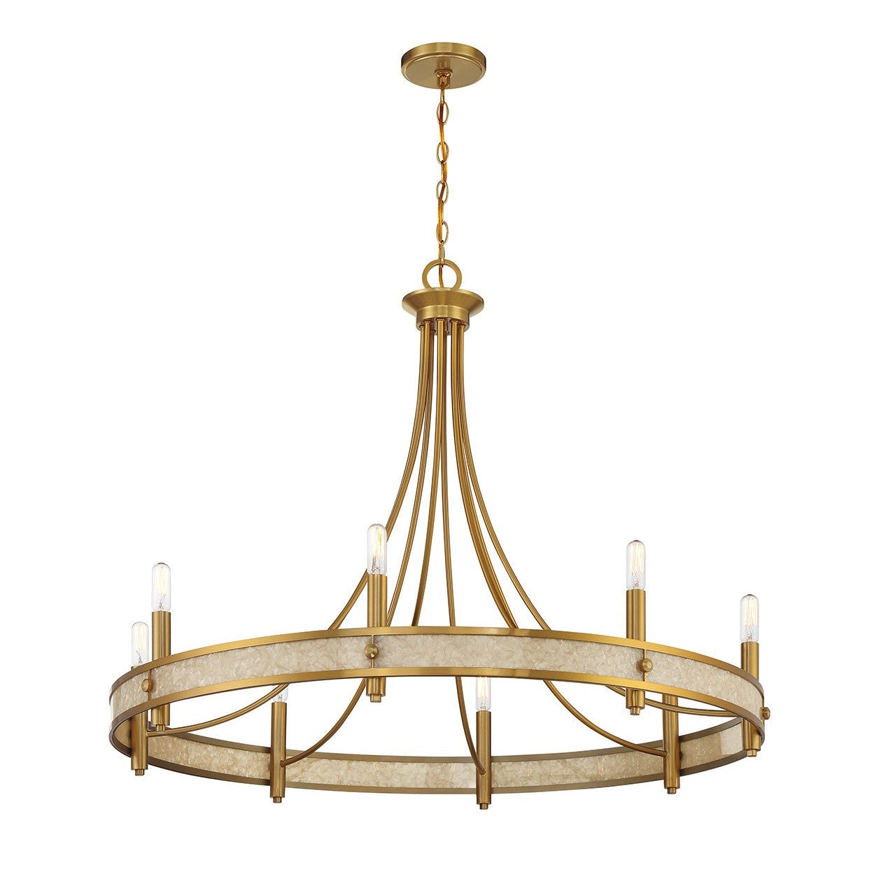 Savoy House - 1-2054-8-322 - Eight Light Chandelier - Camden - Warm Brass