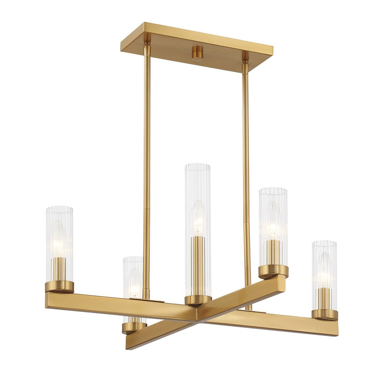 Savoy House - 1-2634-5-322 - Five Light Chandelier - Carina - Warm Brass