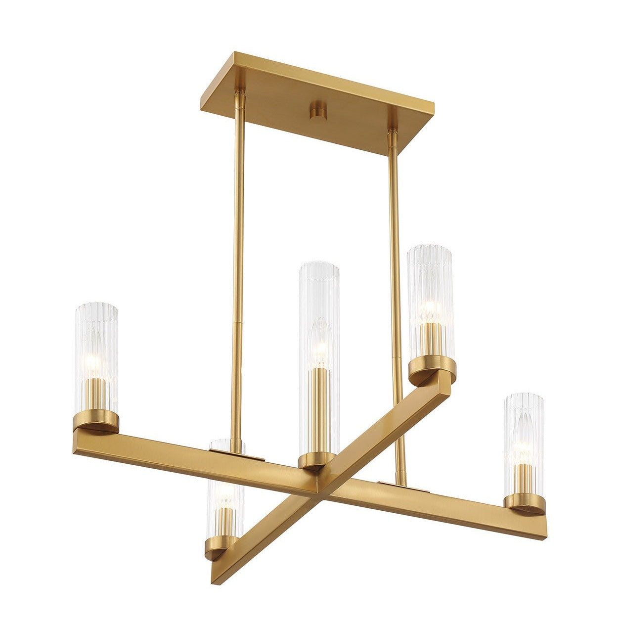 Savoy House - 1-2634-5-322 - Five Light Chandelier - Carina - Warm Brass