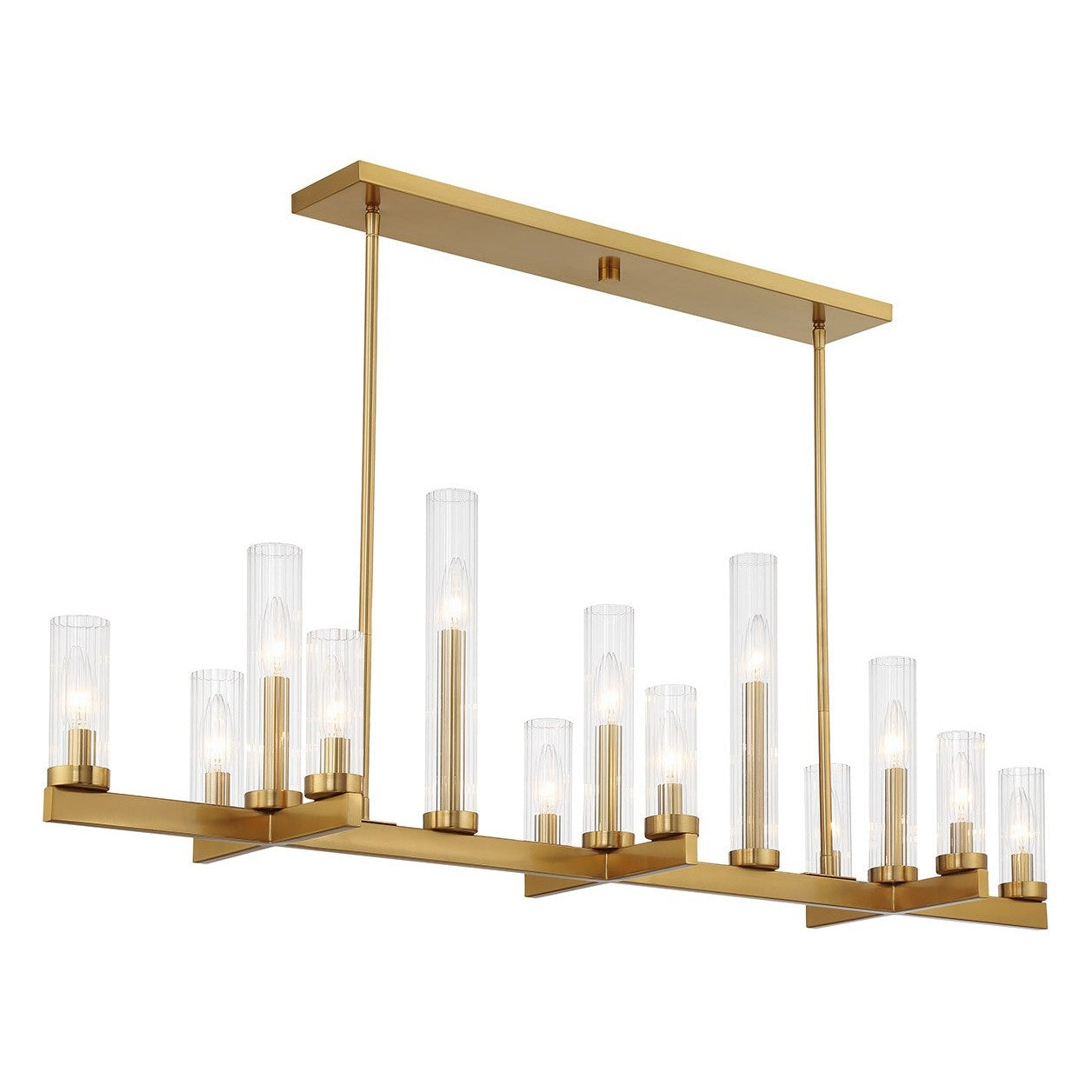 Savoy House - 1-2636-13-322 - 13 Light Linear Chandelier - Carina - Warm Brass