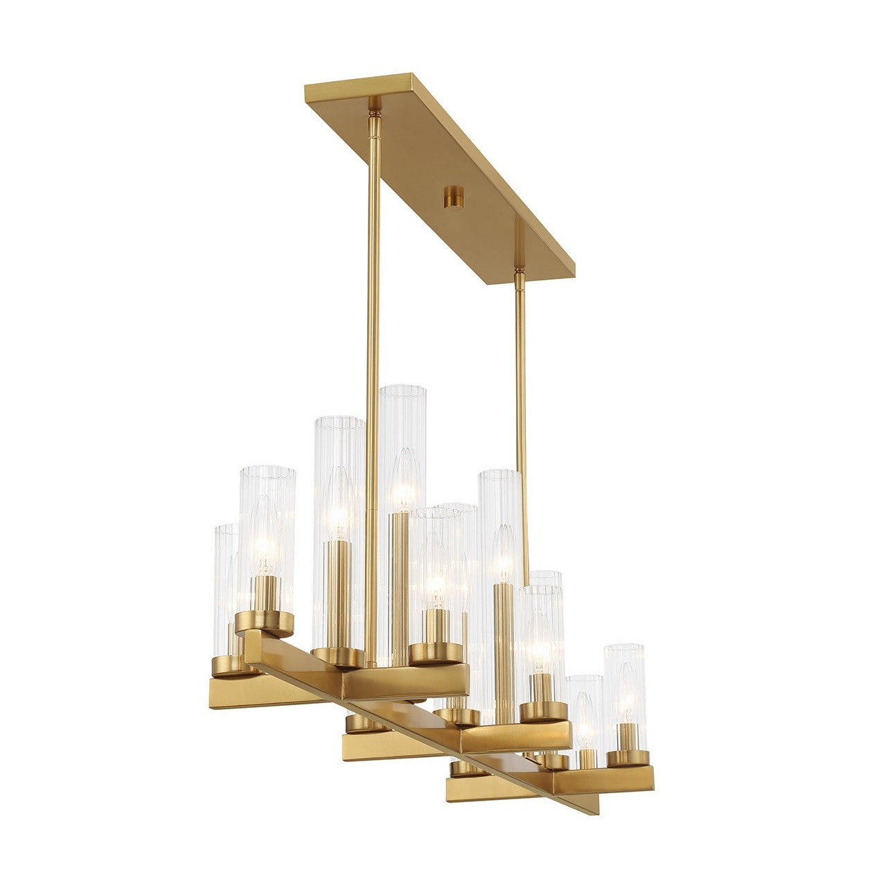 Savoy House - 1-2636-13-322 - 13 Light Linear Chandelier - Carina - Warm Brass