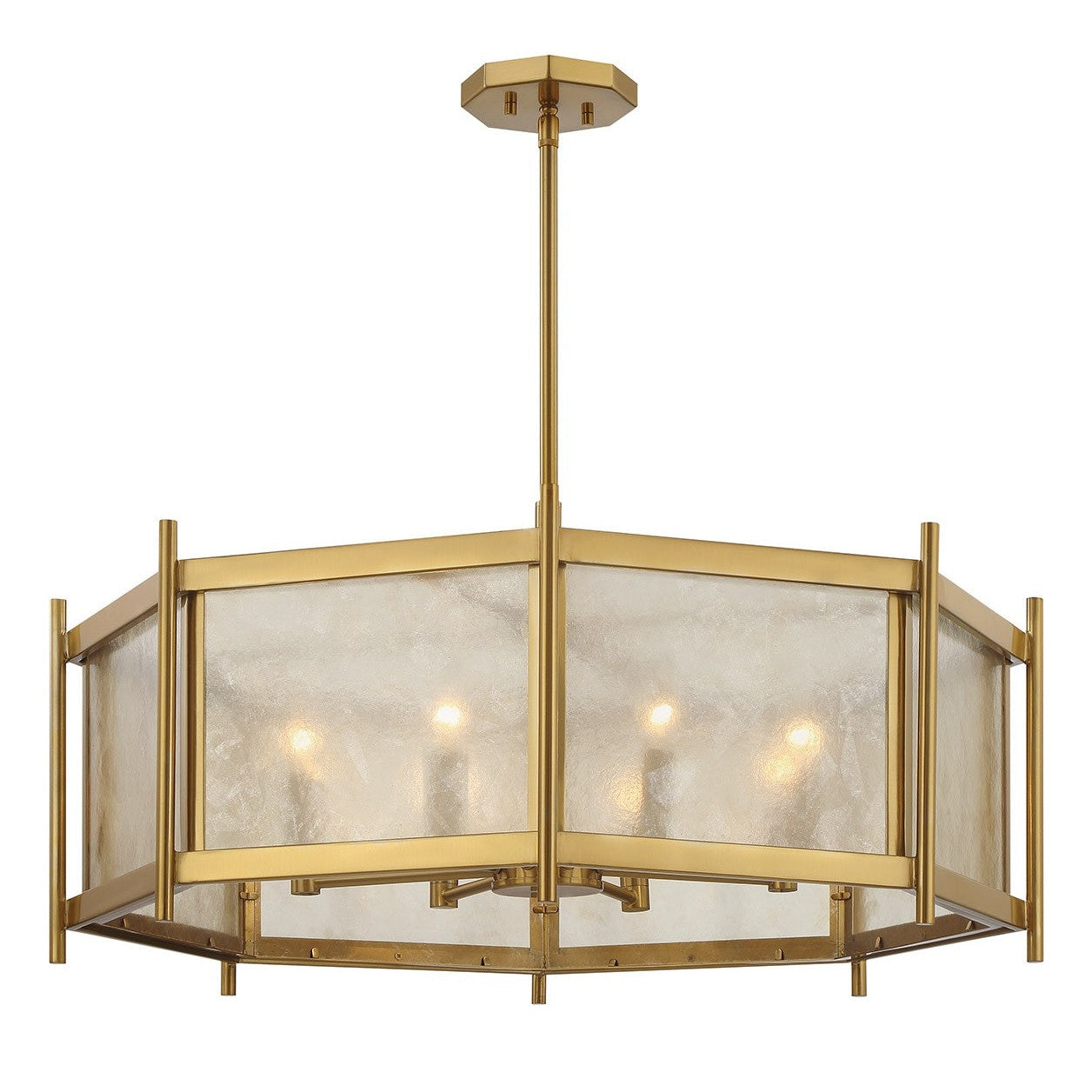 Savoy House - 1-3803-8-322 - Eight Light Chandelier - Jacobs - Warm Brass