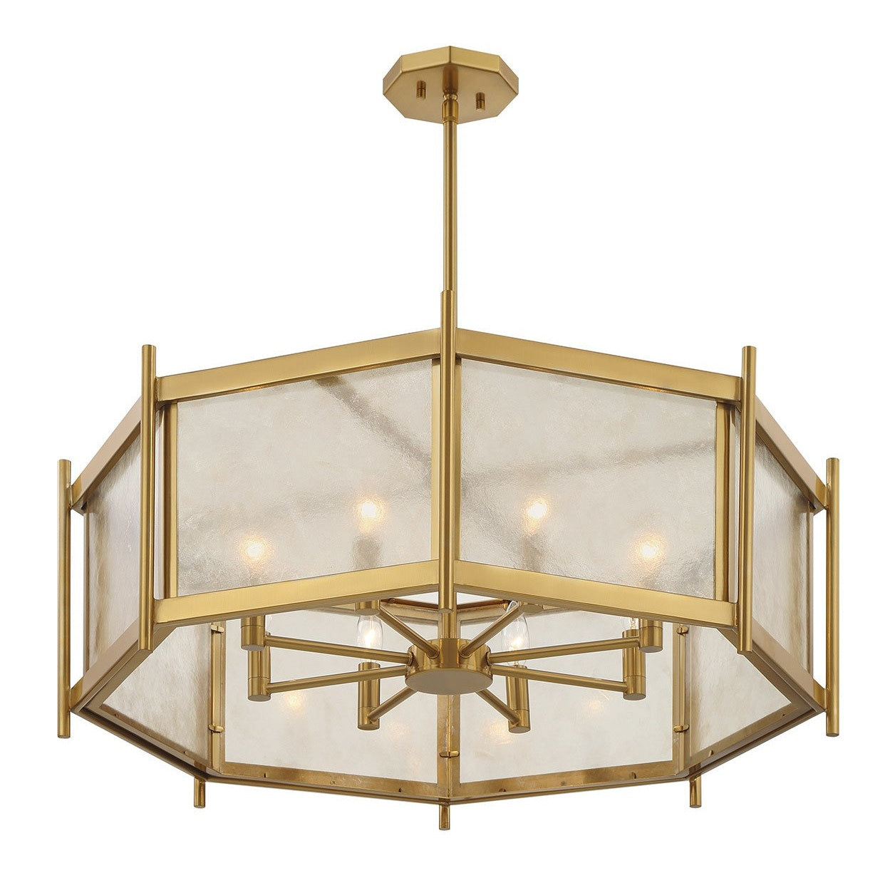 Savoy House - 1-3803-8-322 - Eight Light Chandelier - Jacobs - Warm Brass