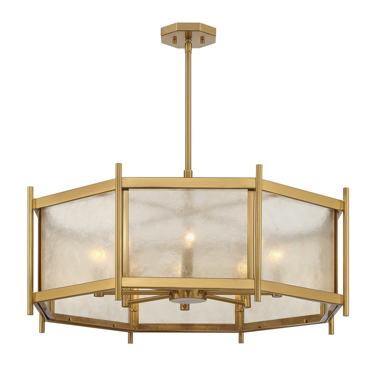 Savoy House - 1-3803-8-322 - Eight Light Chandelier - Jacobs - Warm Brass