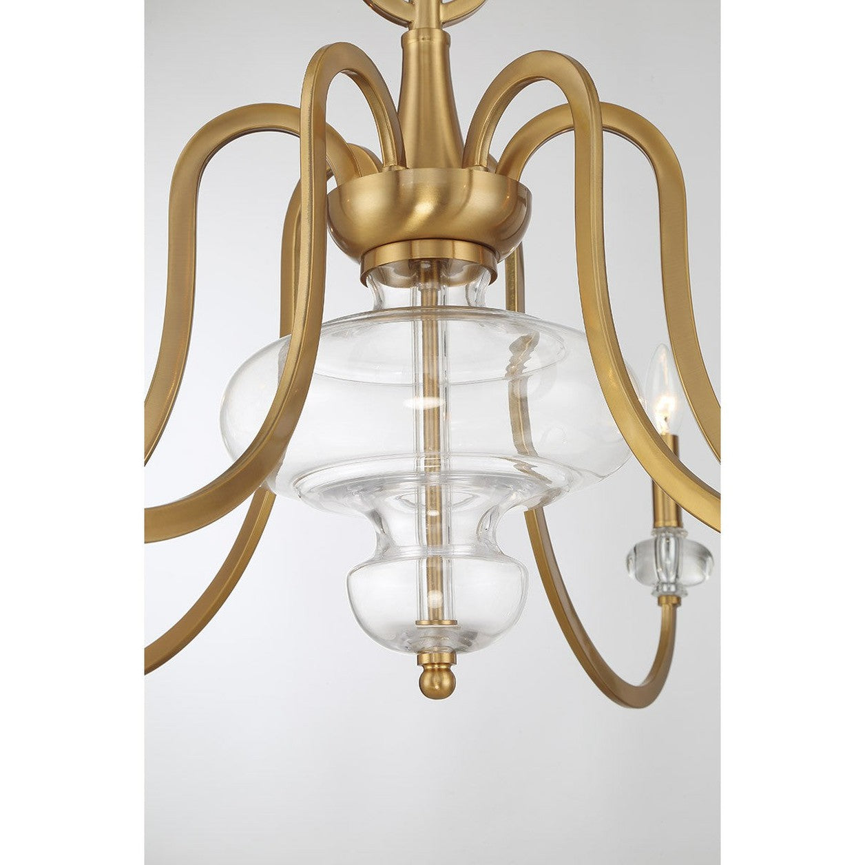 Savoy House - 1-5802-6-322 - Six Light Chandelier - Bergdorf - Warm Brass