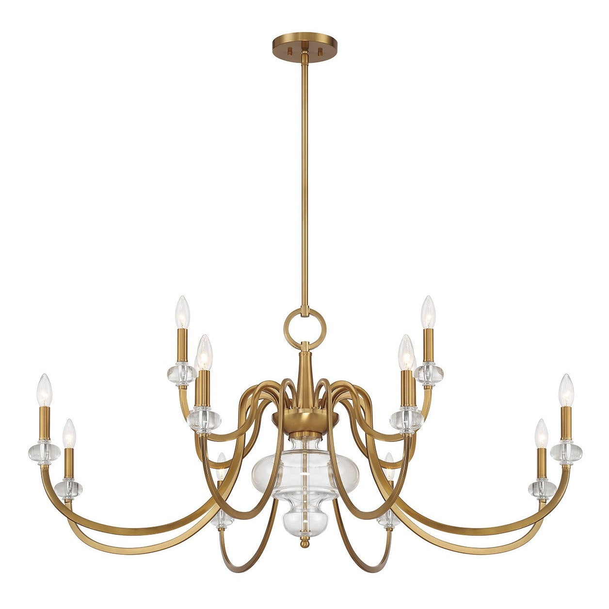 Savoy House - 1-5803-12-322 - 12 Light Chandelier - Bergdorf - Warm Brass
